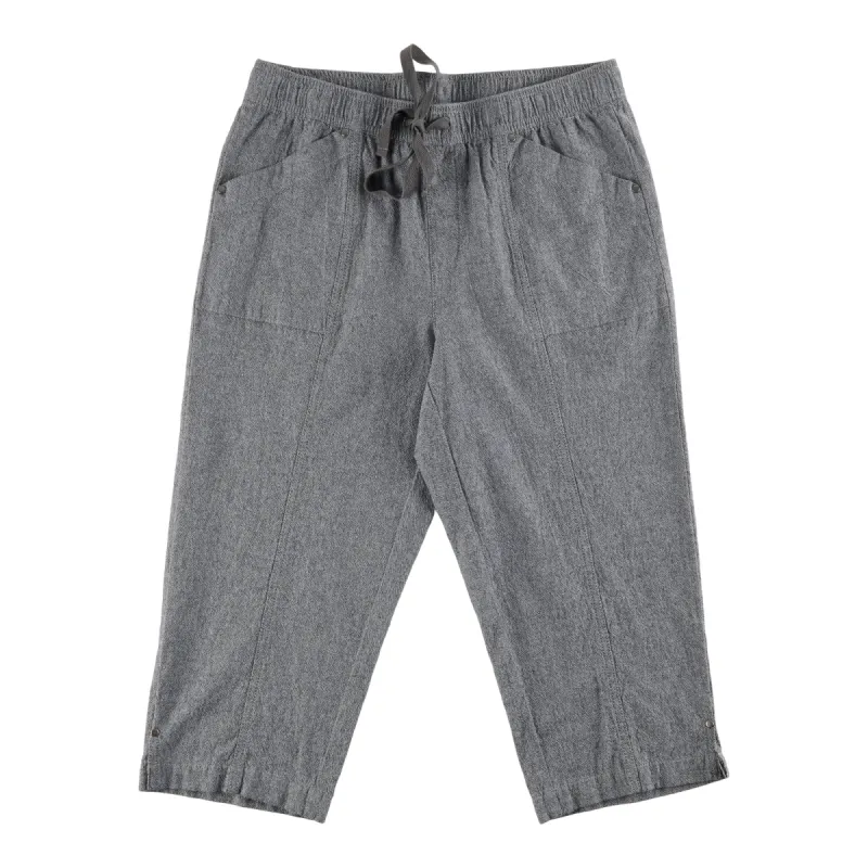 Classic Editions Women's Summer Look Mix Crinkle Capri Bottoms sold by Giant Tiger