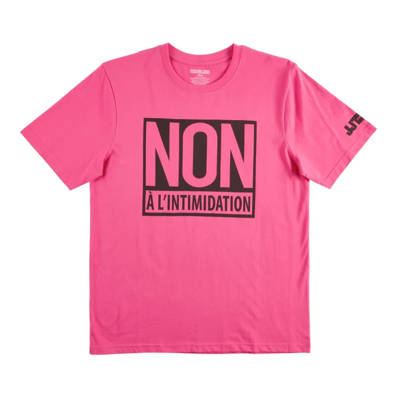 Adult Unisex Anti-Bullying "Bully Free Zone" T-Shirt, French sold by Giant Tiger