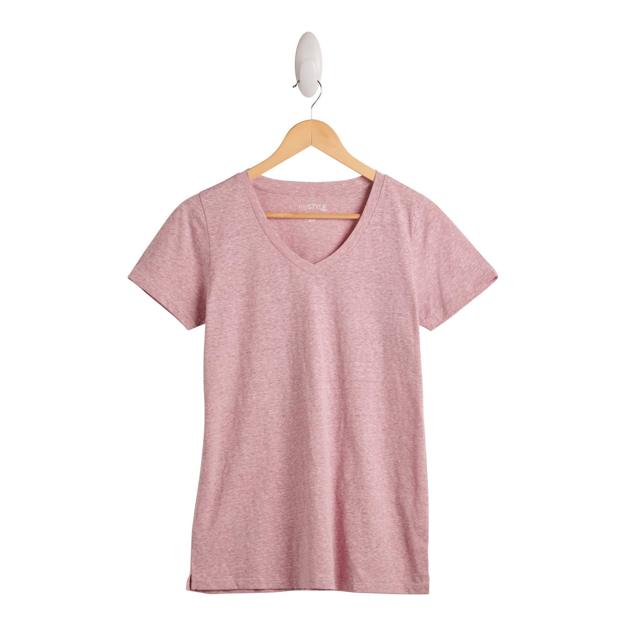 mySTYLE Women's Fashion Short Sleeve V-Neck T-Shirt sold by Giant Tiger product image thumbnail 2
