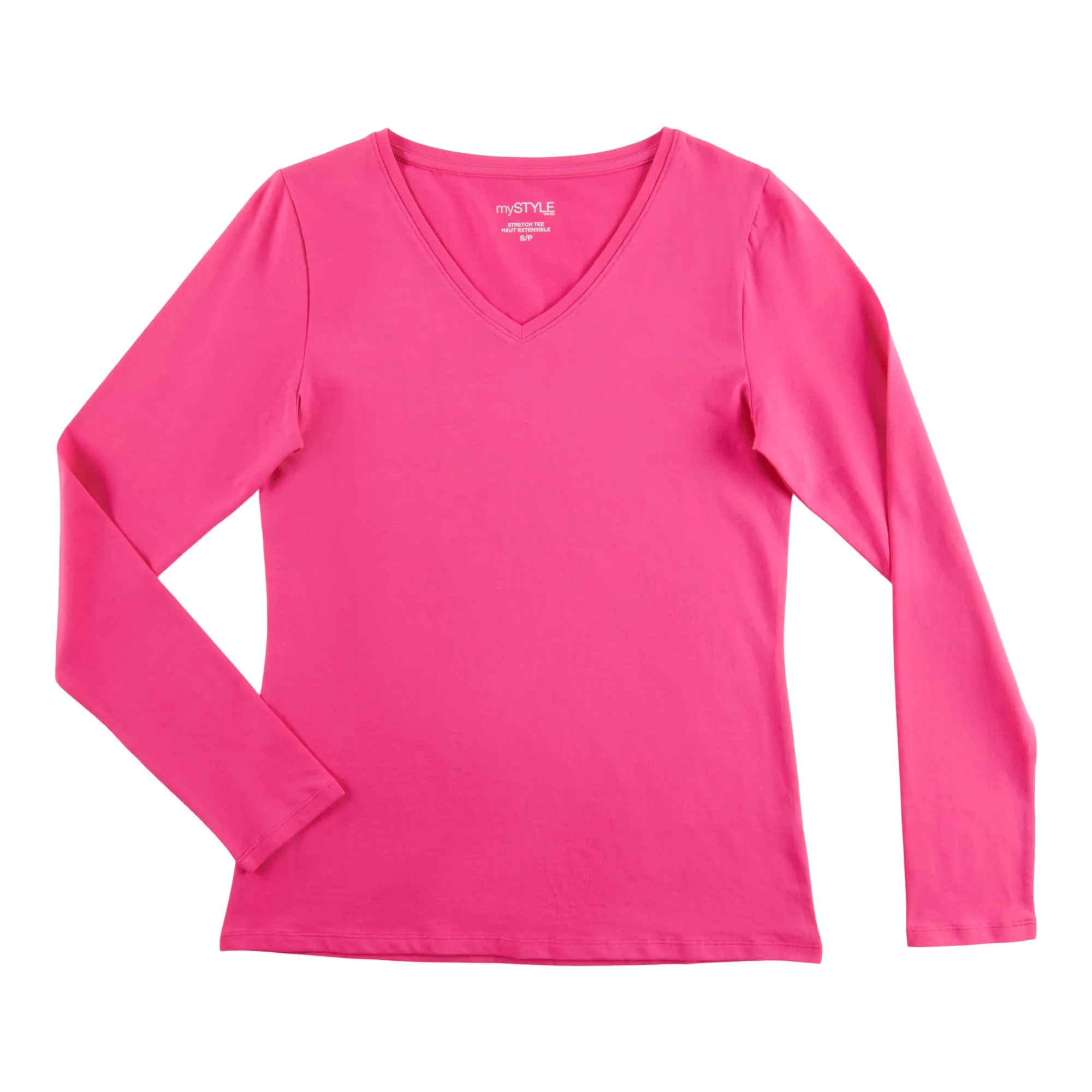 mySTYLE Women's V-Neck Long Sleeve Casual Top sold by Giant Tiger