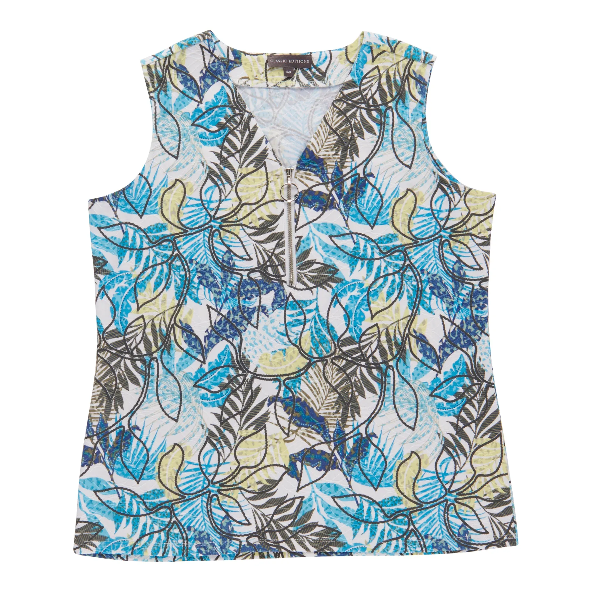Classic Editions Women's V-Neck Zip Tank Top sold by Giant Tiger product image thumbnail 2