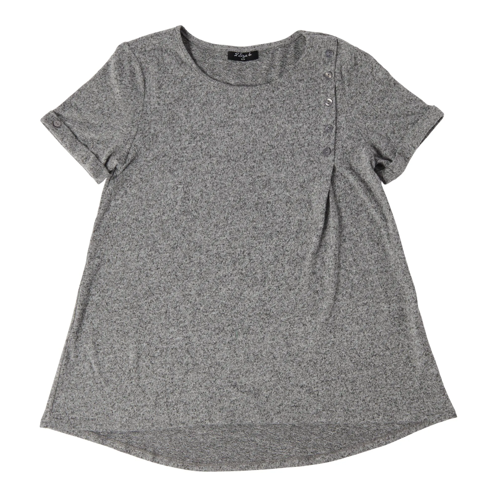 Women's Short Sleeve Button Trimmed Top sold by Giant Tiger