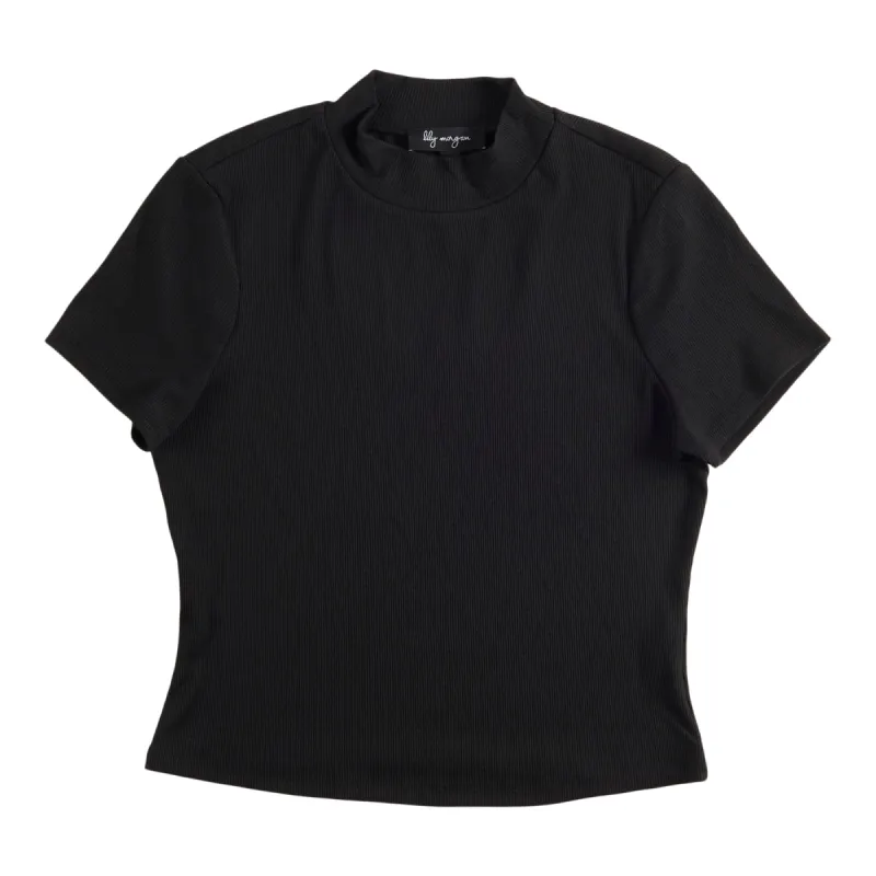 lily morgan Women's Spring Bloom Mock Neck Short Sleeve Top sold by Giant Tiger