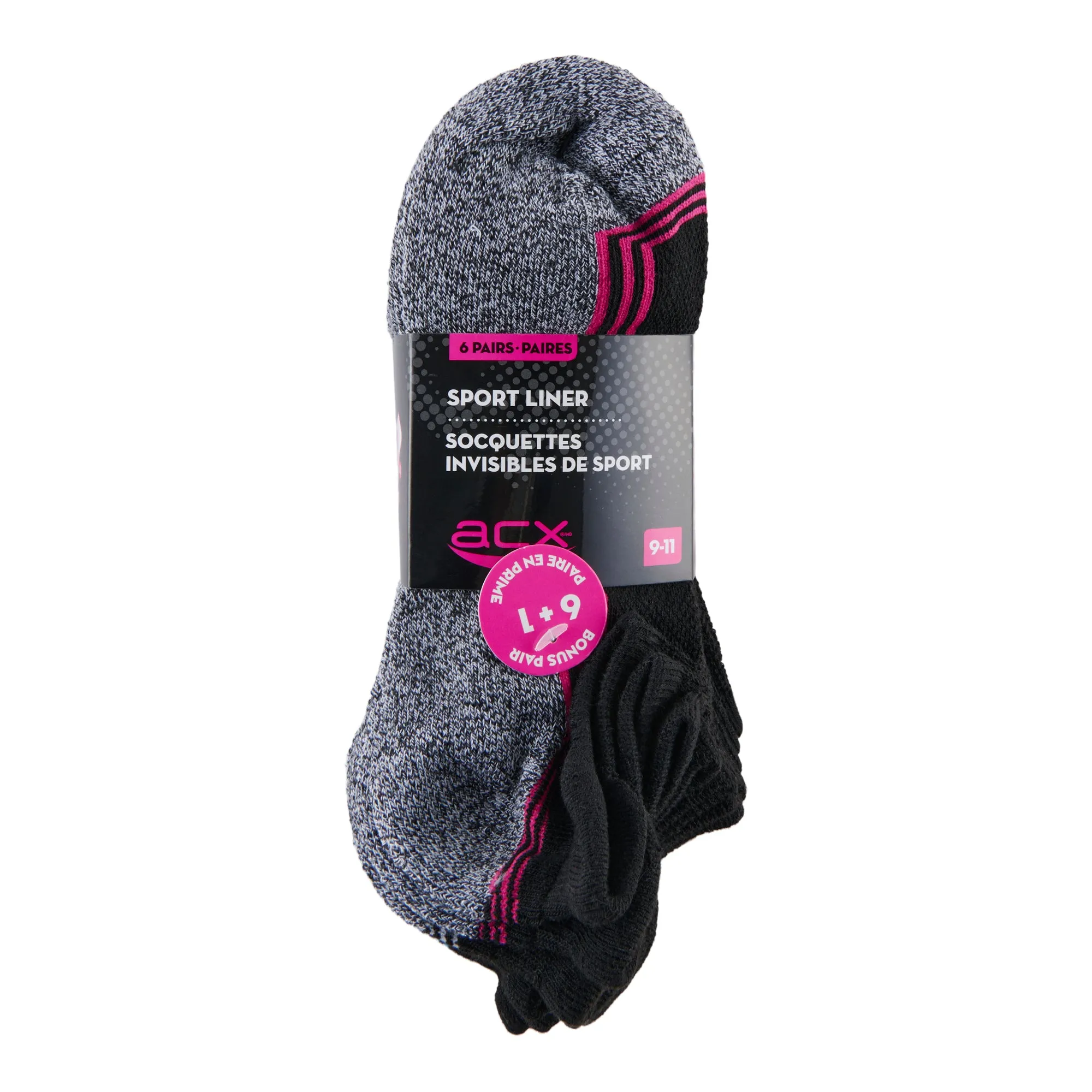 ACX Active Women's Ankle Athletic Socks, 7-Pack sold by Giant Tiger product image thumbnail 4