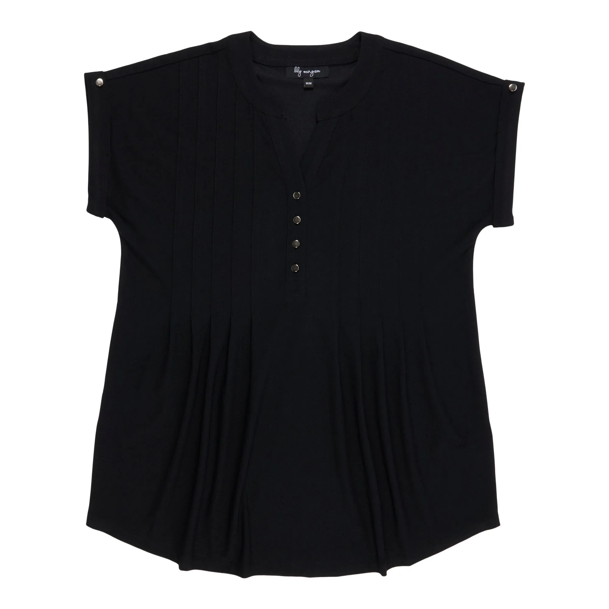 lily morgan Women's Trendsetters Pintuck Solid Top sold by Giant Tiger
