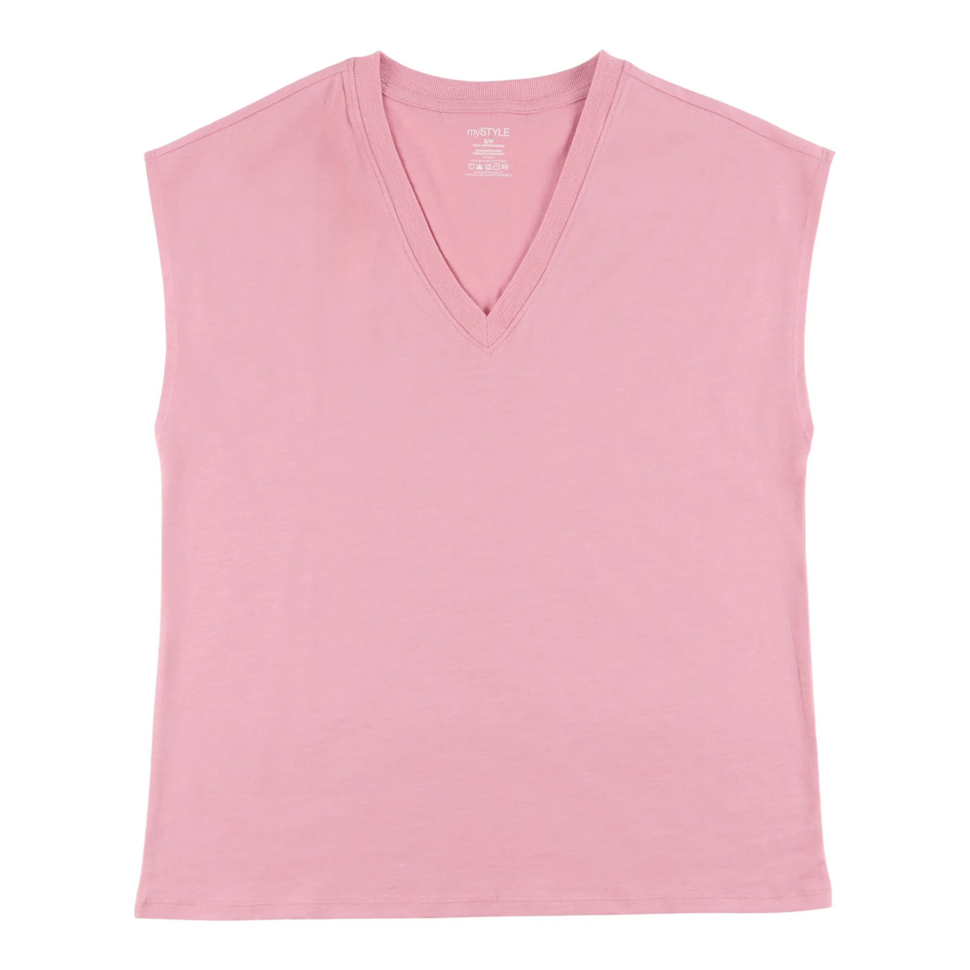 mySTYLE Women's Solid Festival V-Neck Mid Sleeve T-Shirt sold by Giant Tiger product image thumbnail 4