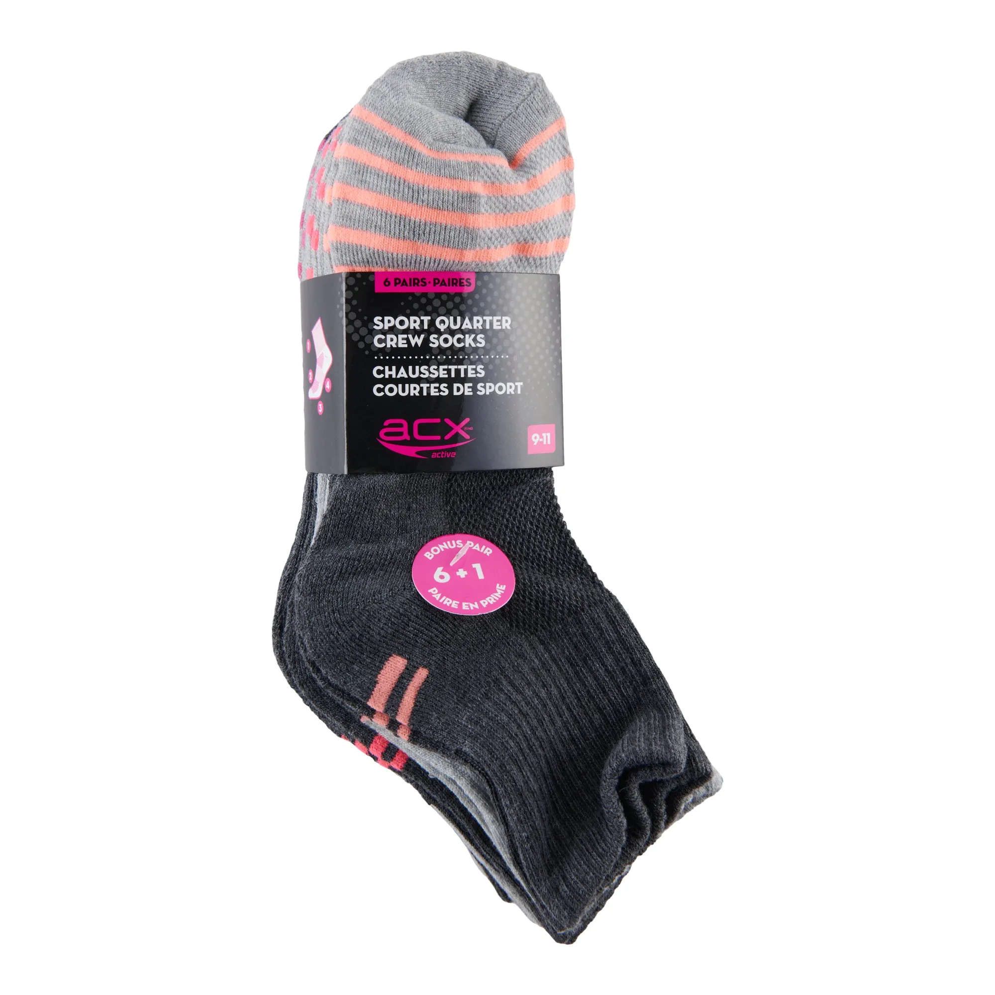 ACX Active Women's Ankle Athletic Socks, 7-Pack sold by Giant Tiger product image thumbnail 3