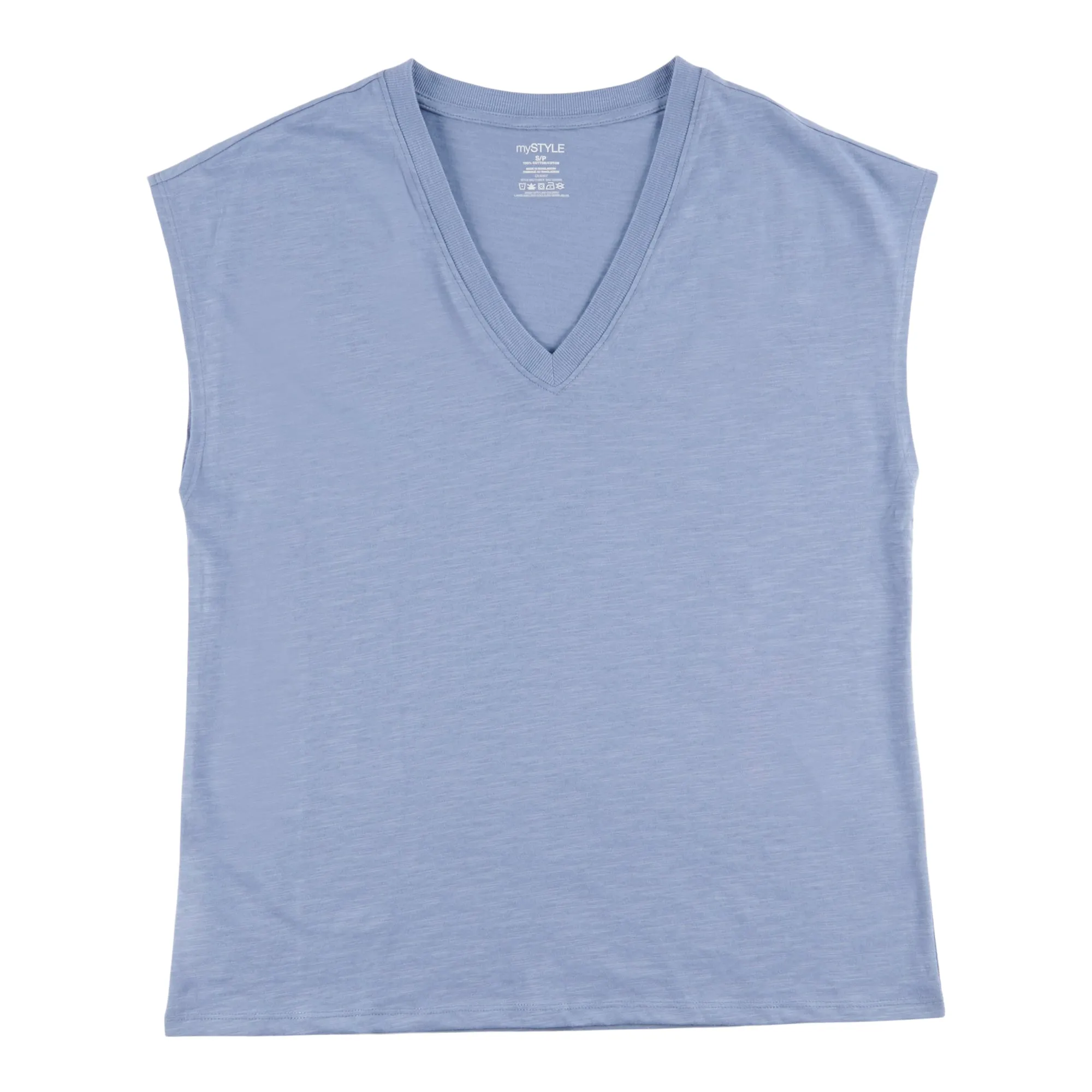 mySTYLE Women's Solid Festival V-Neck Mid Sleeve T-Shirt sold by Giant Tiger product image thumbnail 3