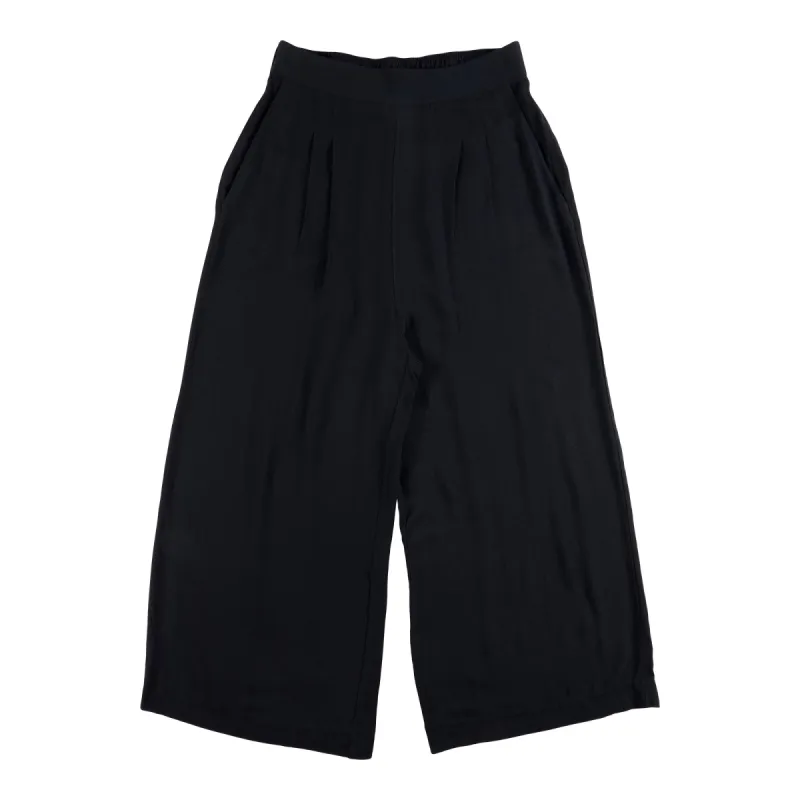 lily morgan Women's Mystic Solid Rayon Crepe Cropped Pants, Black sold by Giant Tiger