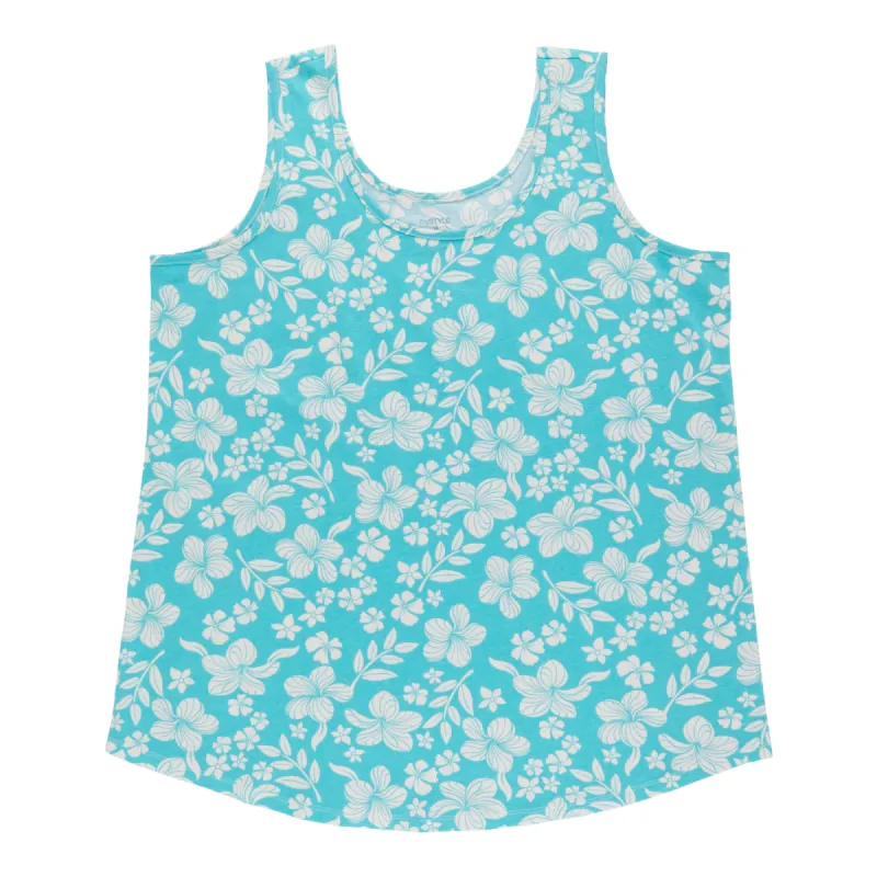 mySTYLE Women's Plus Floral Tank Top sold by Giant Tiger