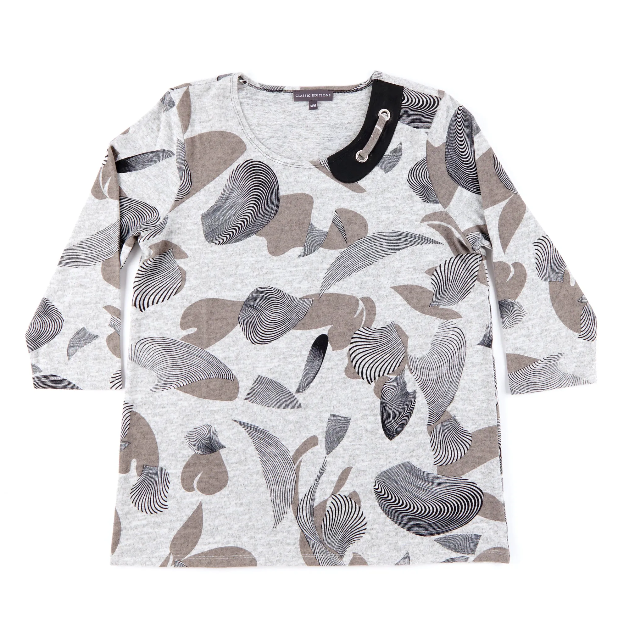 Classic Editions Women's Printed Sweaterknit Top sold by Giant Tiger