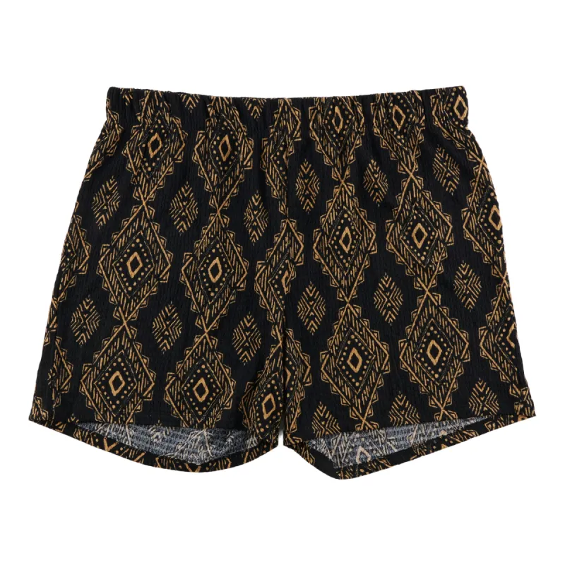 lily morgan Women's Plus Printed Crinkle Shorts sold by Giant Tiger