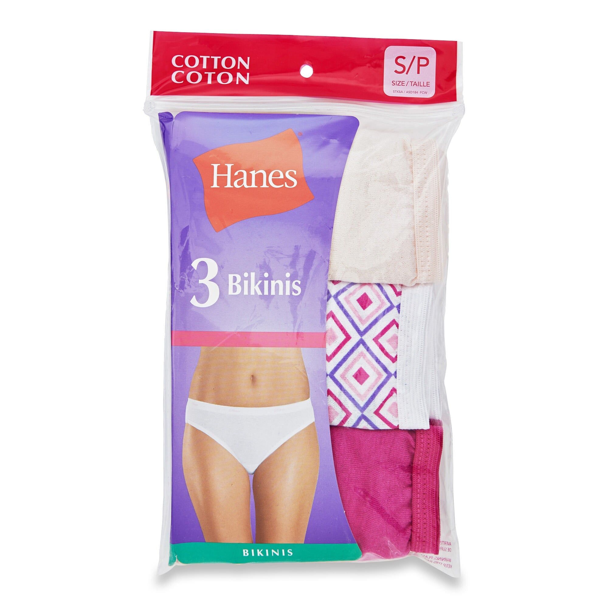 Hanes Women's Cotton Bikini, 3-Pack sold by Giant Tiger