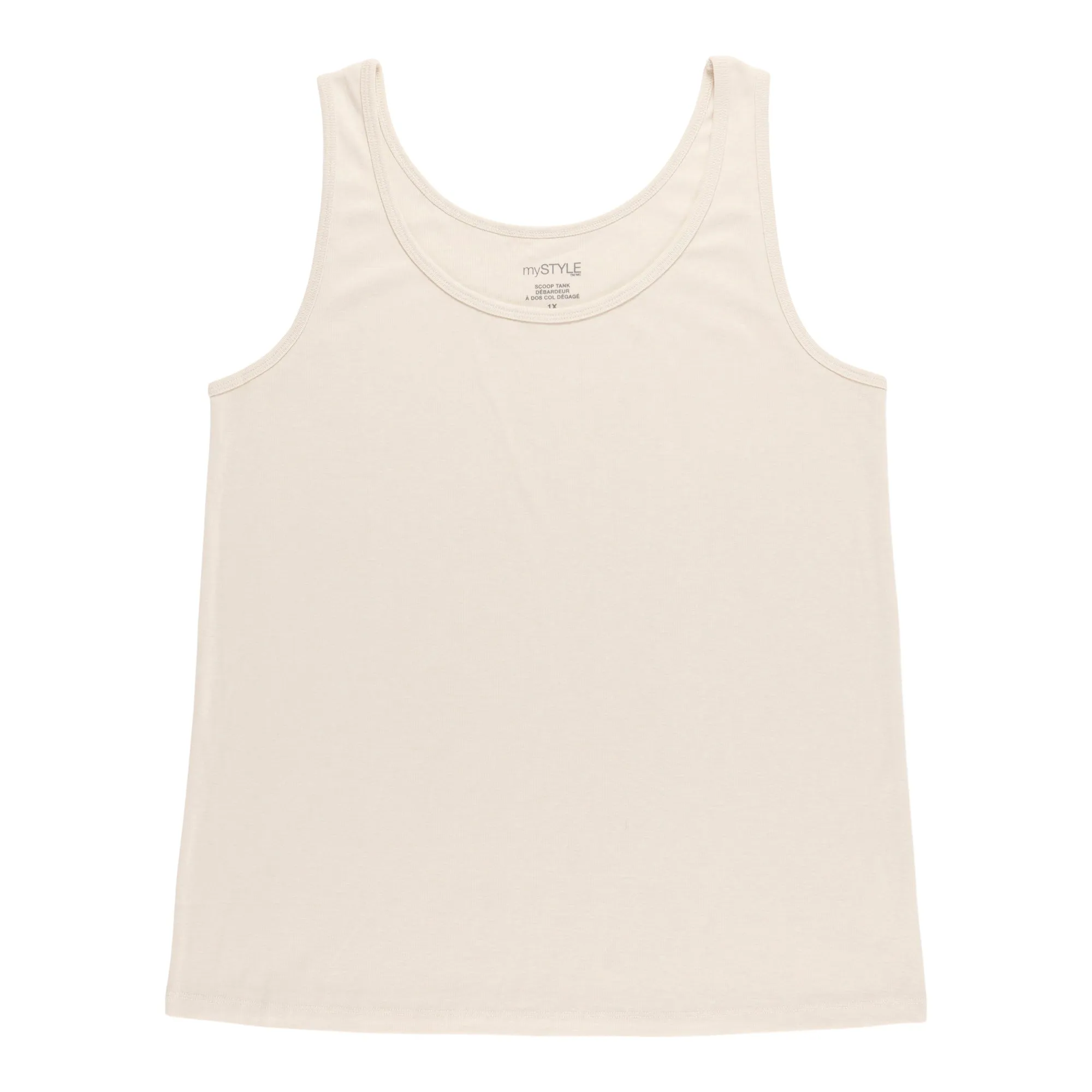 mySTYLE Women's Plus Solid Scoop Neck Tank Top sold by Giant Tiger