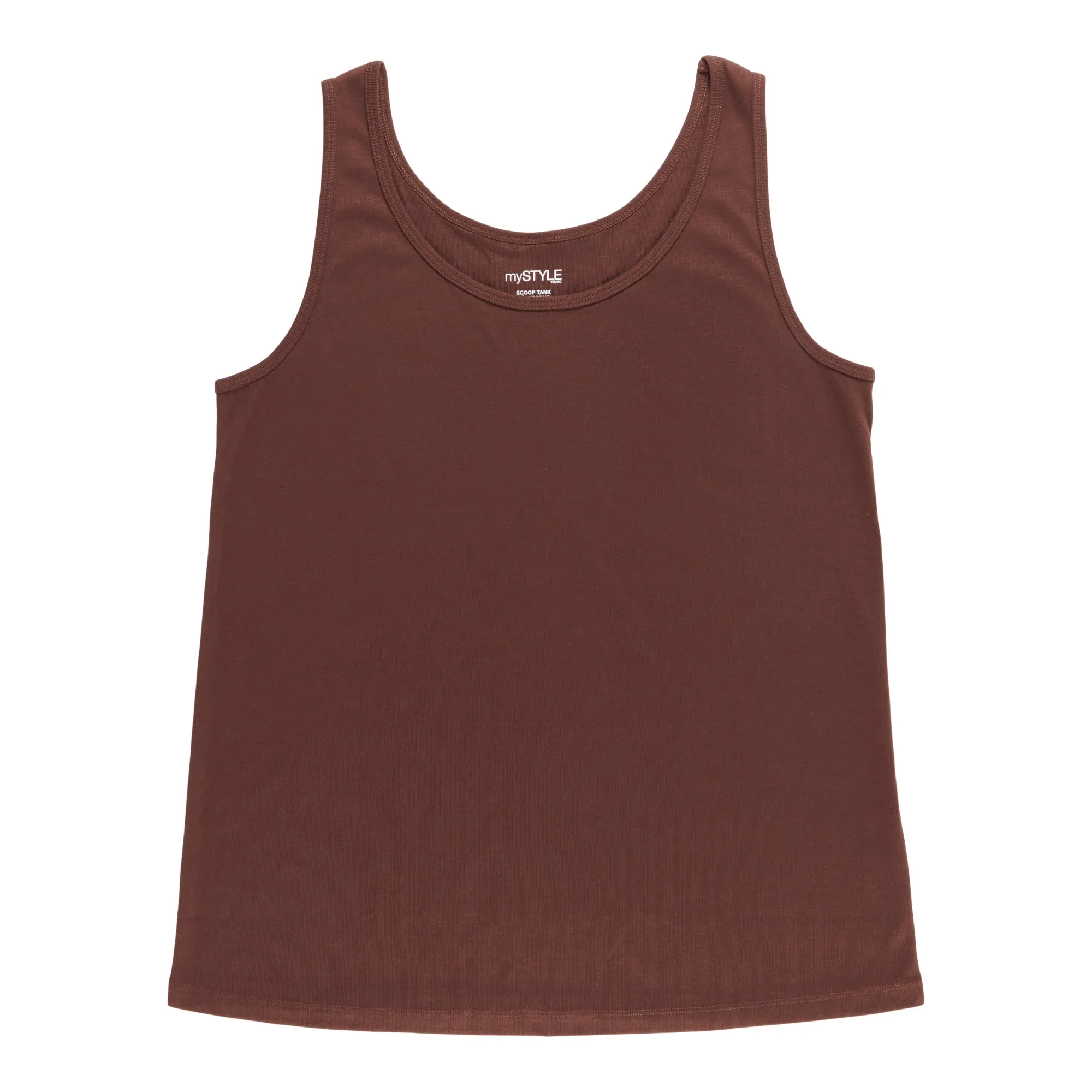 mySTYLE Women's Plus Solid Scoop Neck Tank Top sold by Giant Tiger product image thumbnail 2
