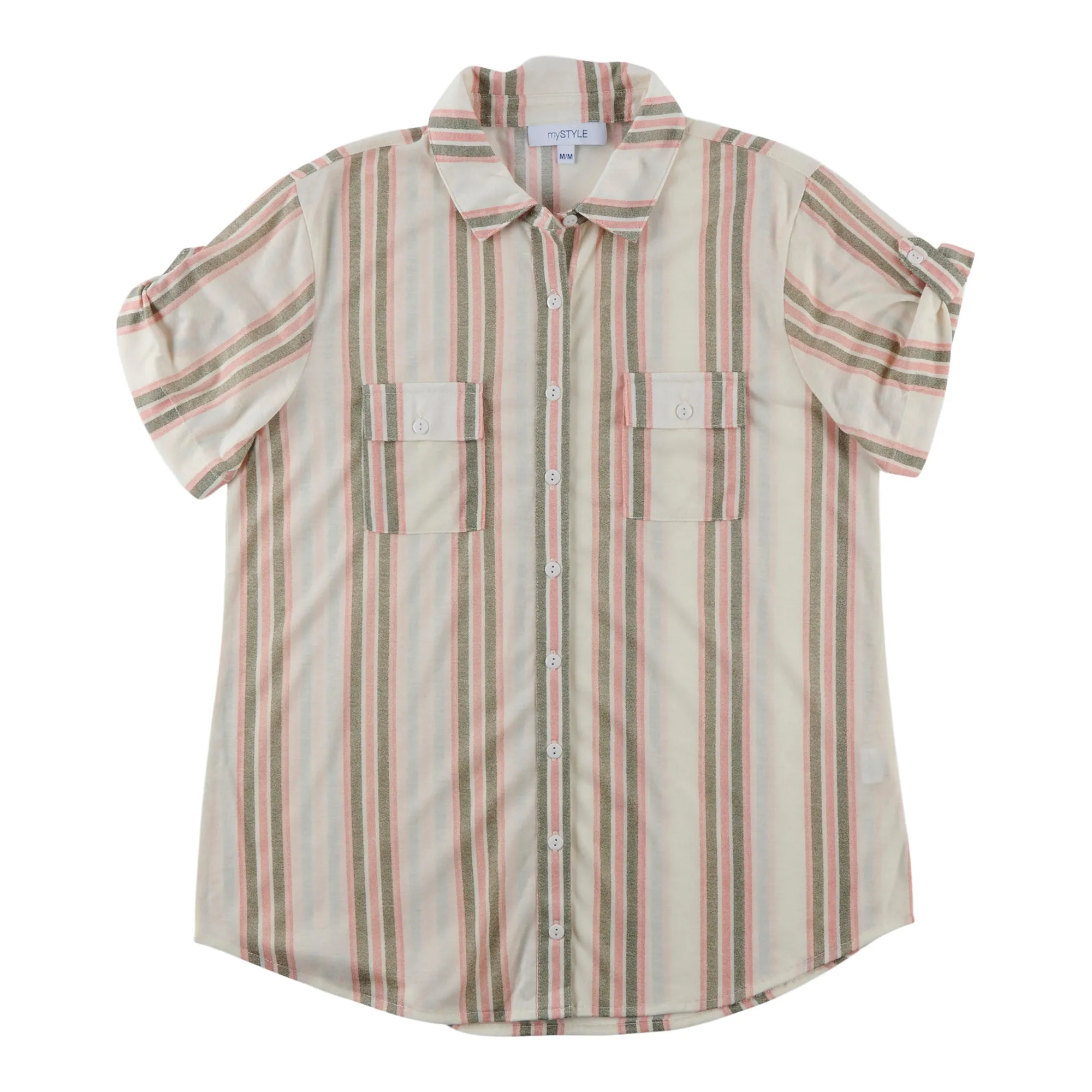 mySTYLE Women's Collared Cap Sleeve Button-Up Shirt sold by Giant Tiger product image thumbnail 4