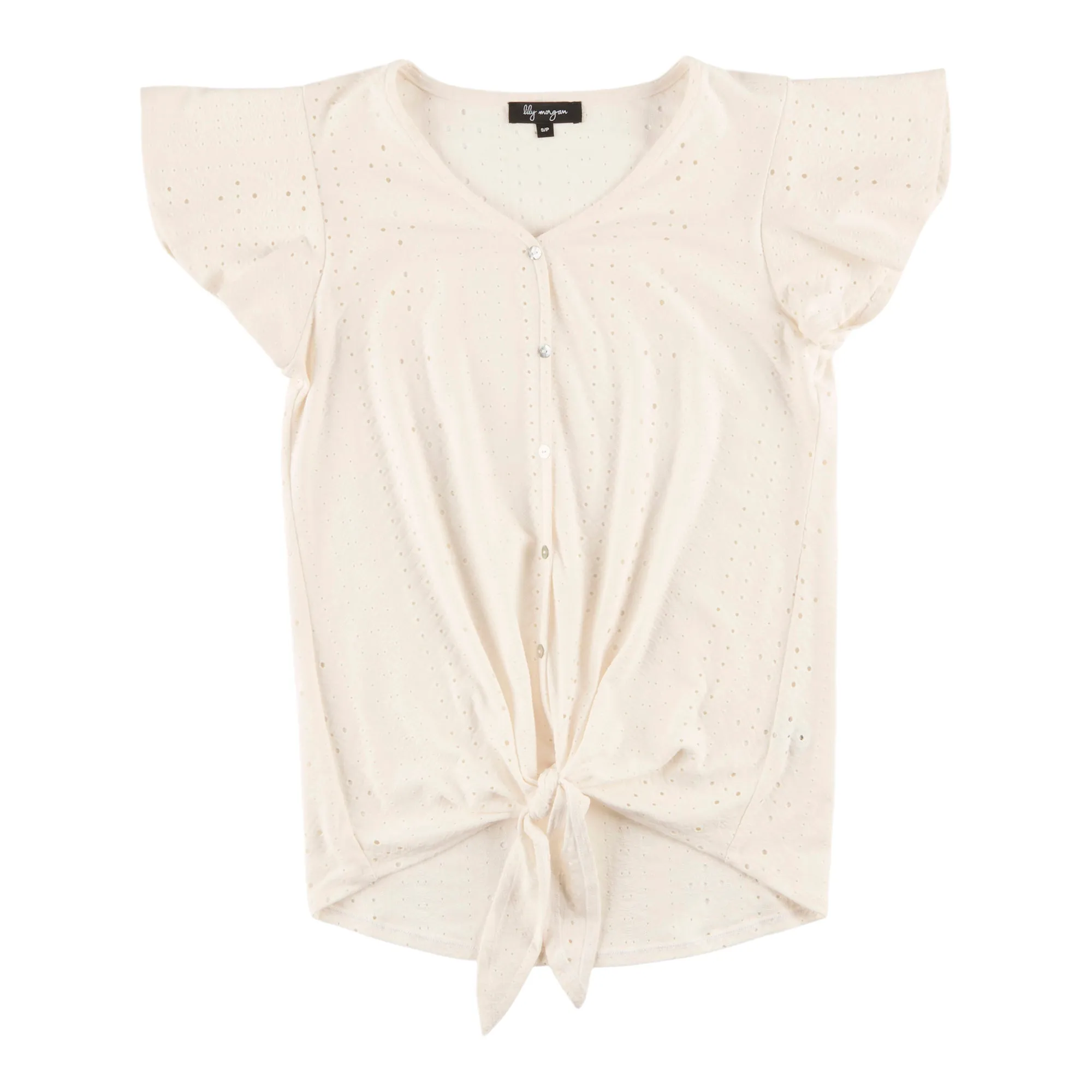 lily morgan Women's Trend Edit Short Sleeve Tie-Front Top sold by Giant Tiger product image thumbnail 2