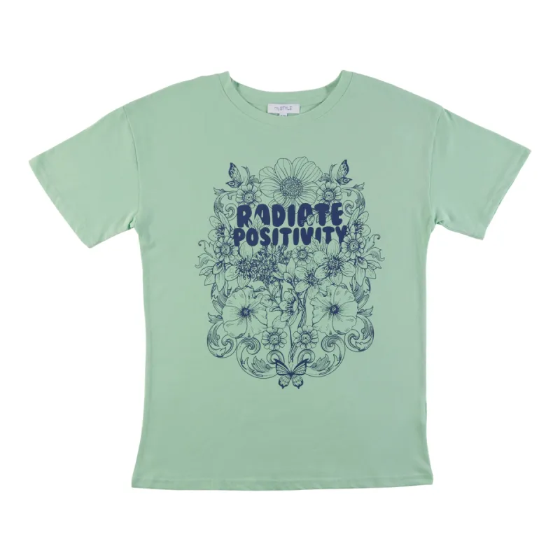 mySTYLE Women's Seaside Boyfriend Screen Printed T-Shirt sold by Giant Tiger