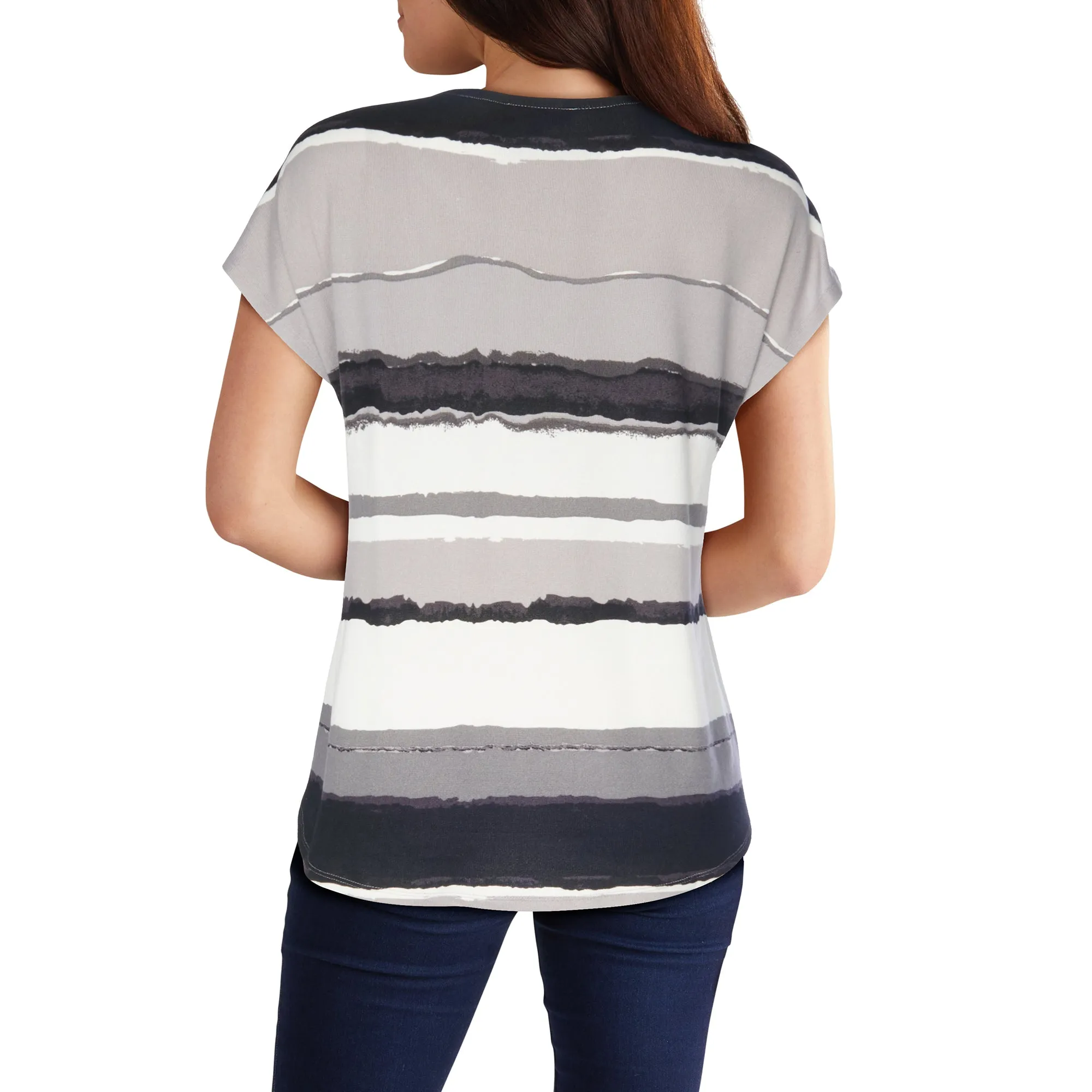 mySTYLE Women's Quest Printed Front Tie Snit Top sold by Giant Tiger