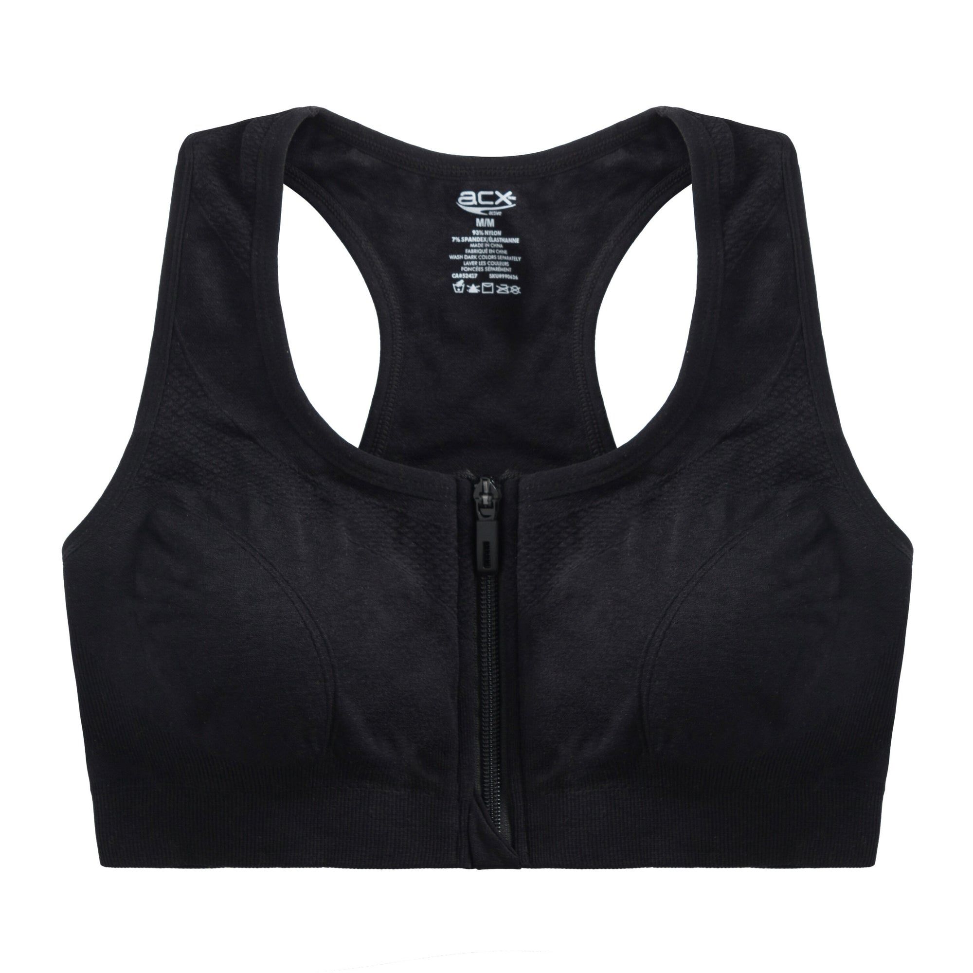 ACX Active Womens Front-Zip Sports Bra - S-2XL sold by Giant Tiger product image thumbnail 2