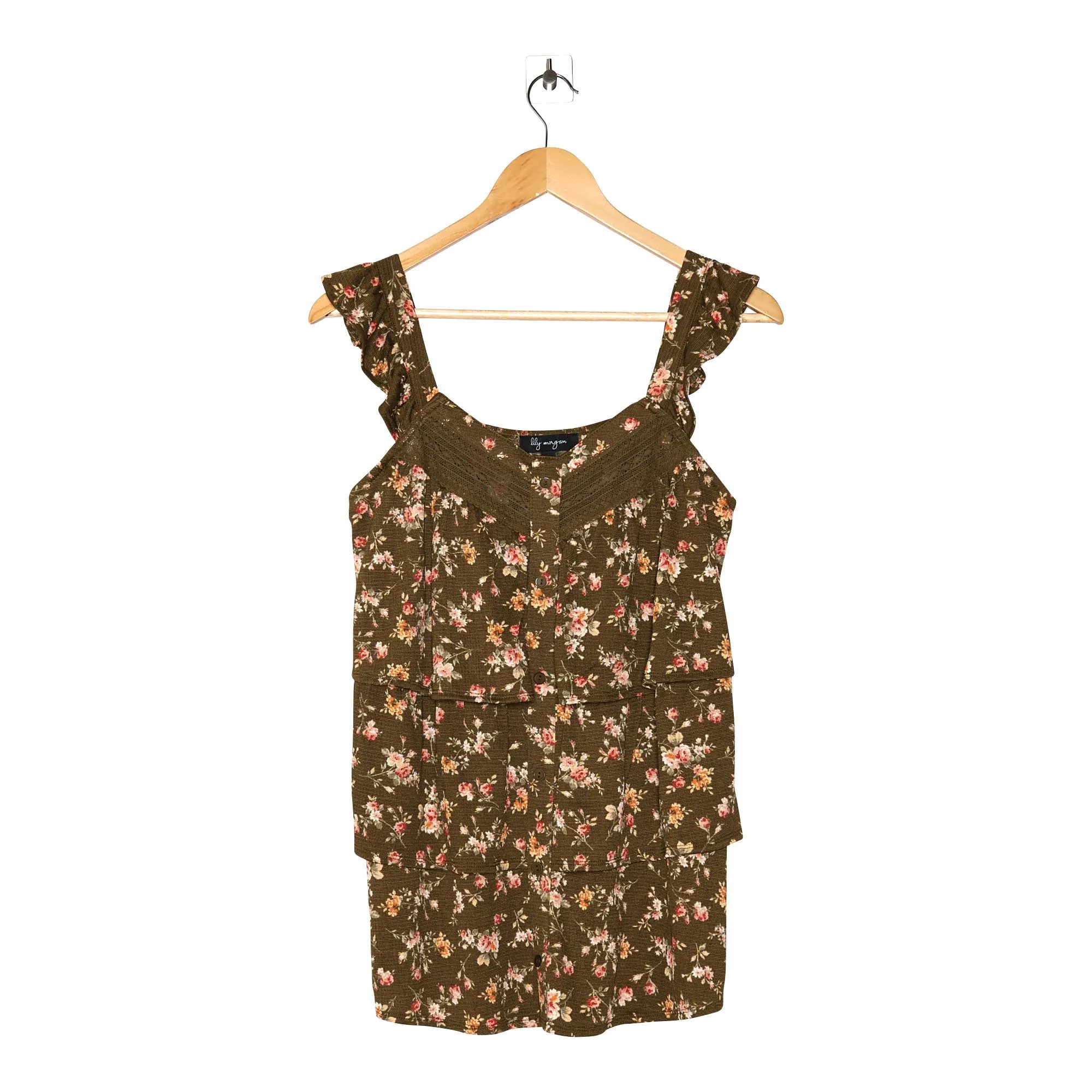 lily morgan Women's Tiered Ruffle Top sold by Giant Tiger