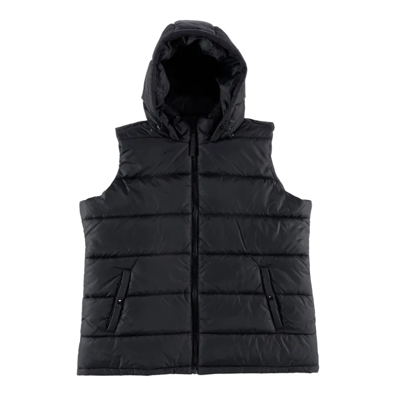 Mountain Ridge Women's Plus Hooded Puffer Vest with Full Zip Closure and Dual Front Pockets sold by Giant Tiger