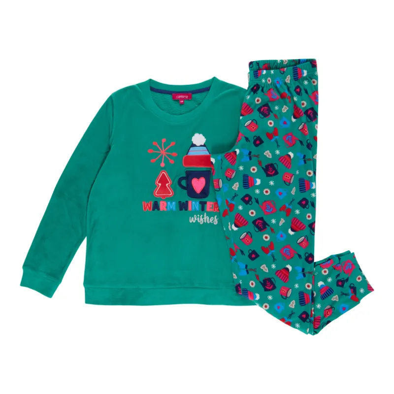 Carisma Women's Bunny Fleece PJ Set, 2-Piece sold by Giant Tiger