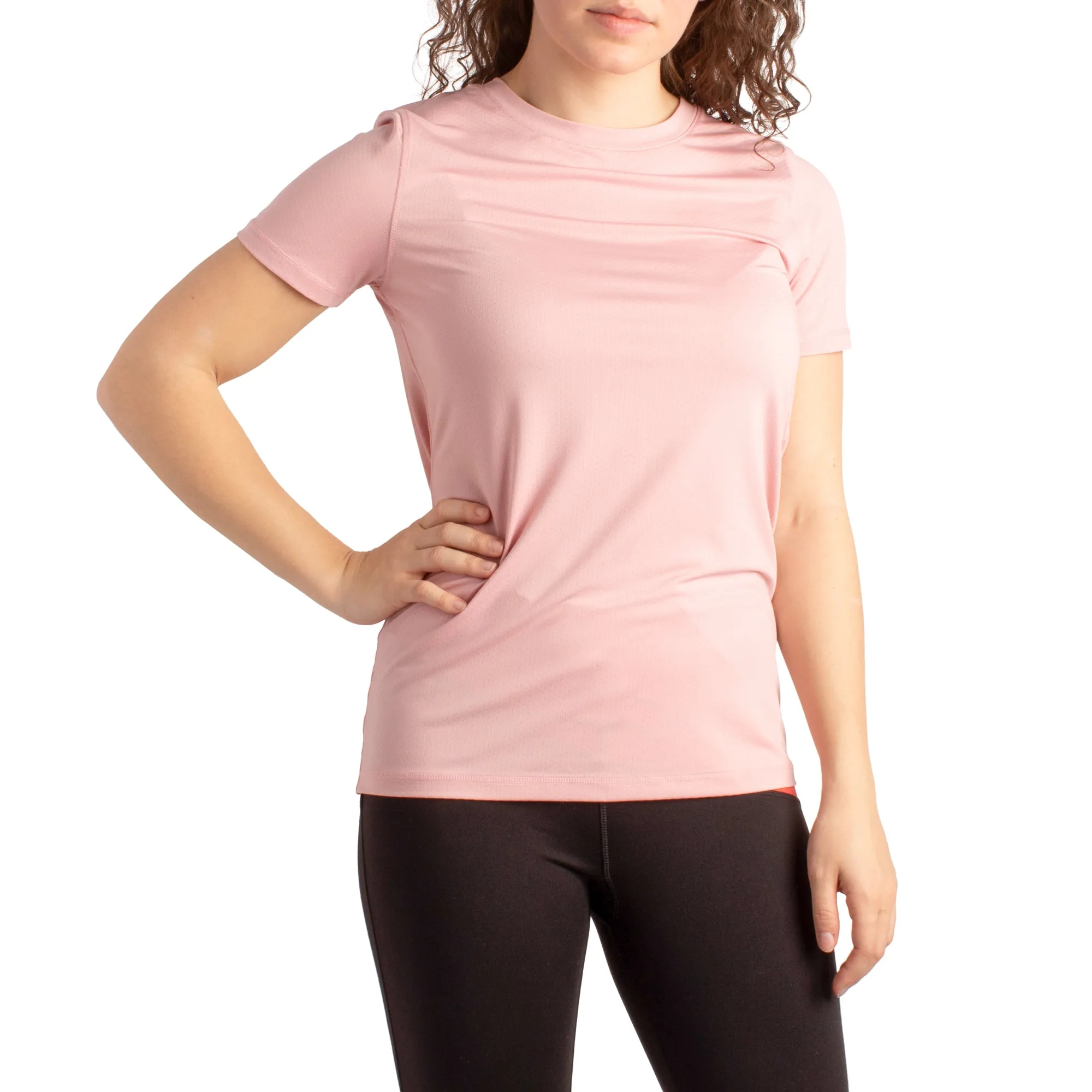 ACX Active Pink Women's Short Sleeve Crew Neck T-Shirt sold by Giant Tiger