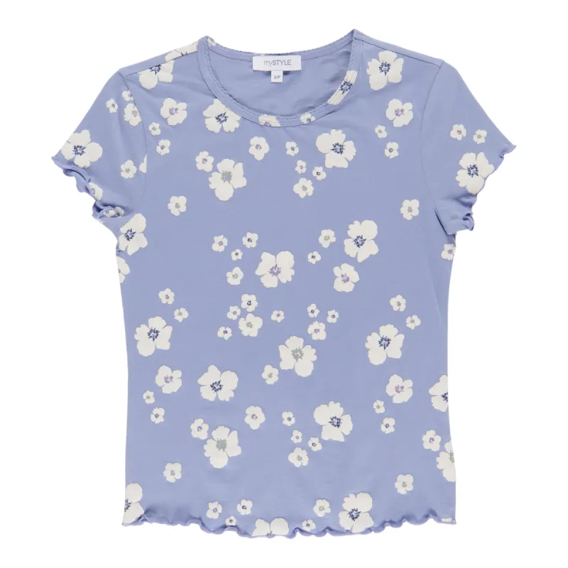 mySTYLE Women's Round Neck Ruffle Hem Shirt sold by Giant Tiger