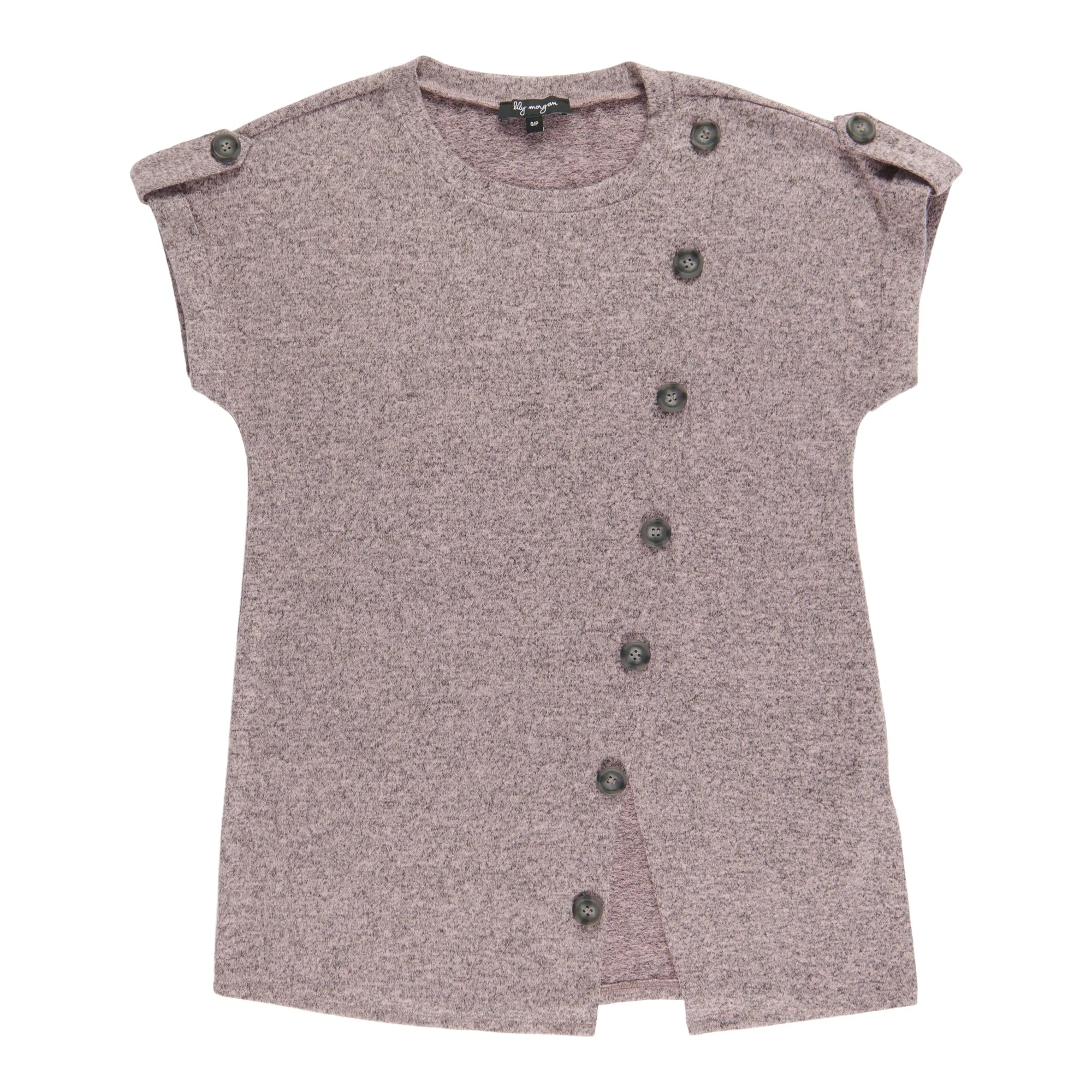 lily morgan Women's Crew Neck Button Trim Blouse sold by Giant Tiger product image thumbnail 3