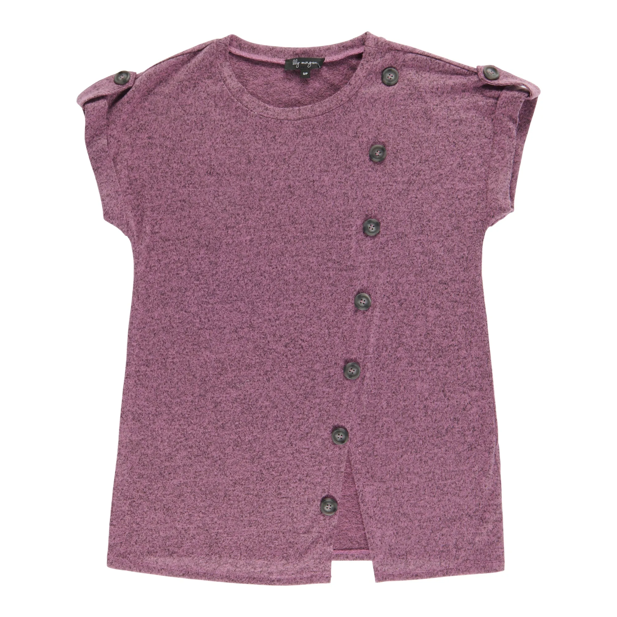 lily morgan Women's Crew Neck Button Trim Blouse sold by Giant Tiger product image thumbnail 4