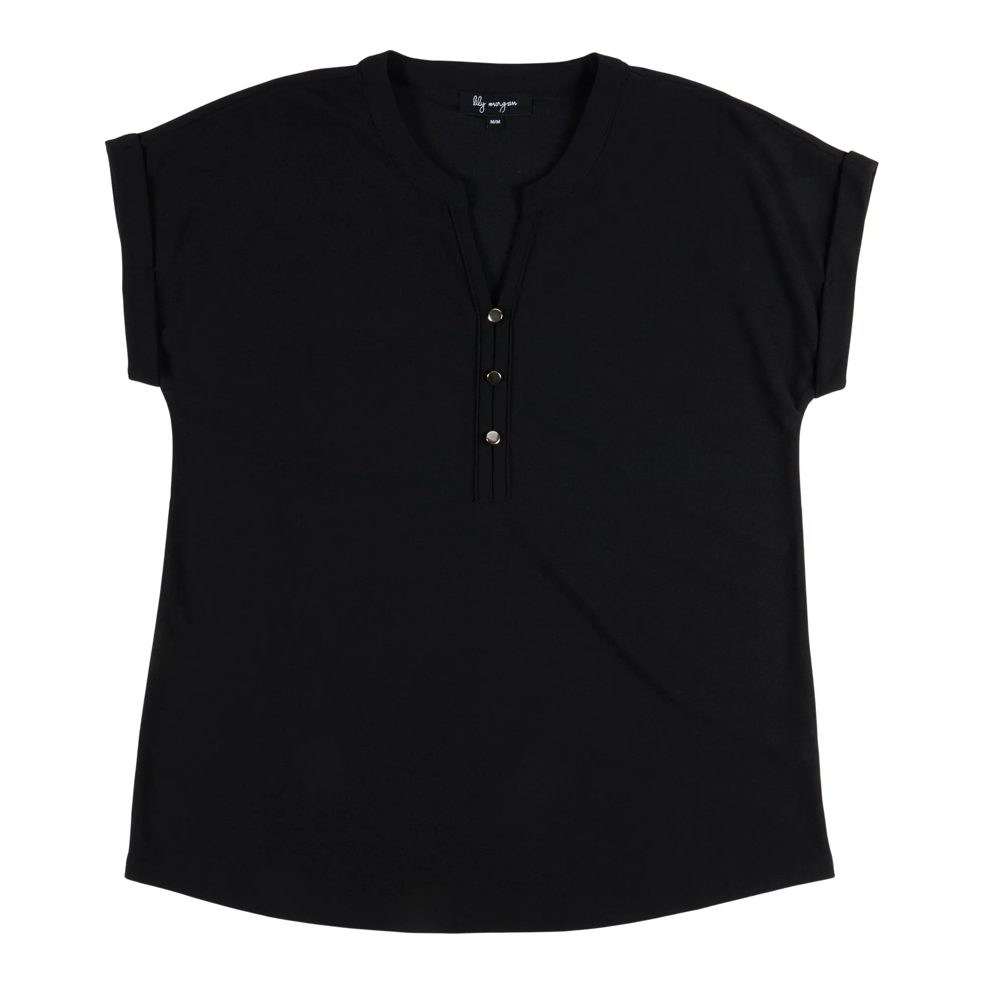 lily morgan Women's City Chic Front Button Top sold by Giant Tiger