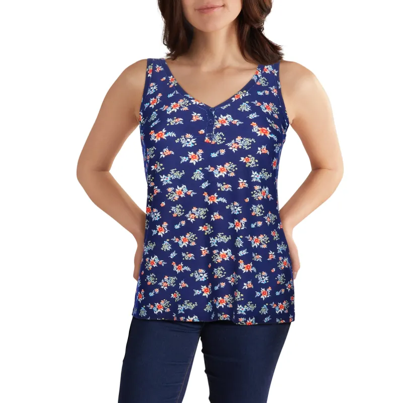 Women's Printed Button Front Tank Top sold by Giant Tiger
