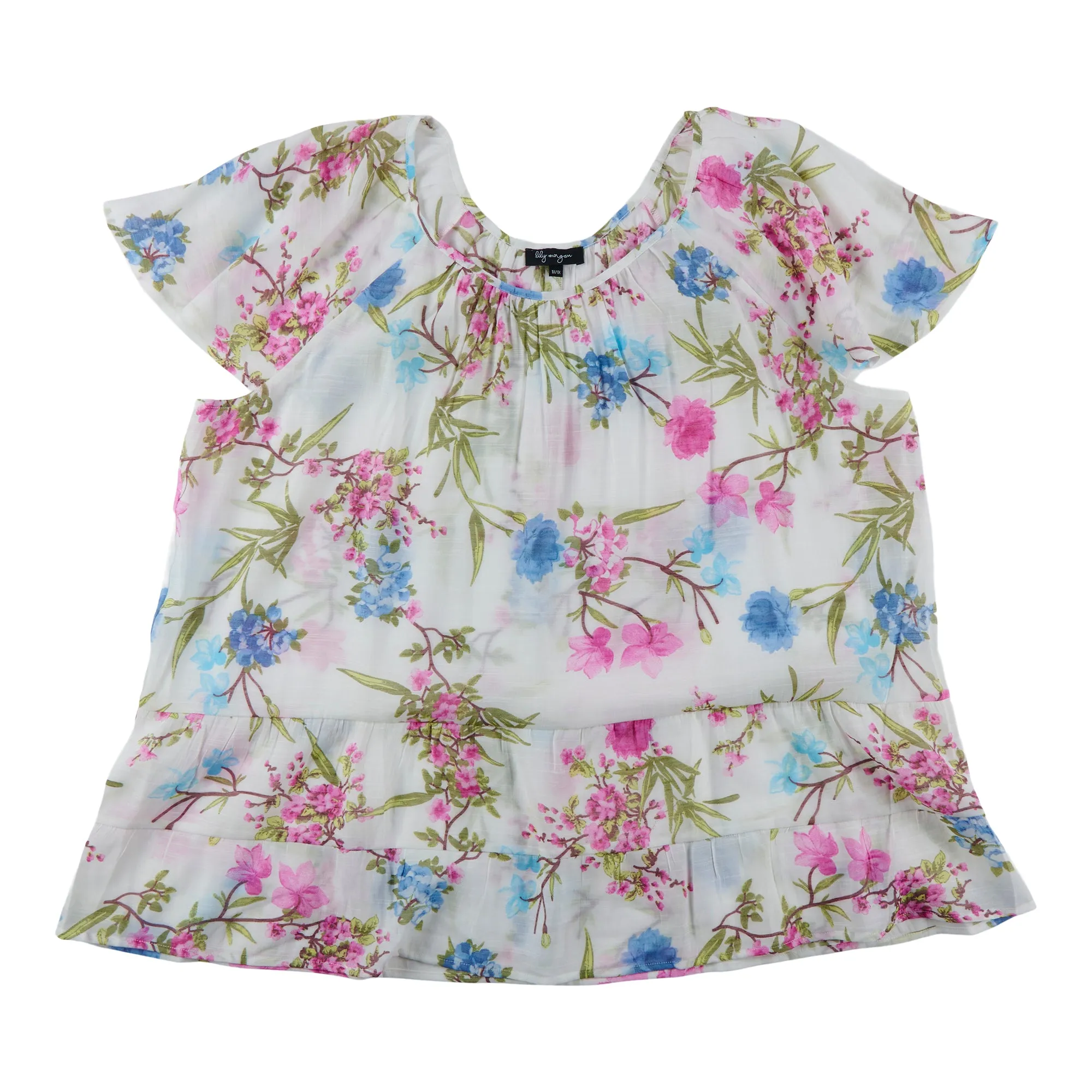 lily morgan Women's Plus Exotic Printed Boho Blouse sold by Giant Tiger product image thumbnail 2