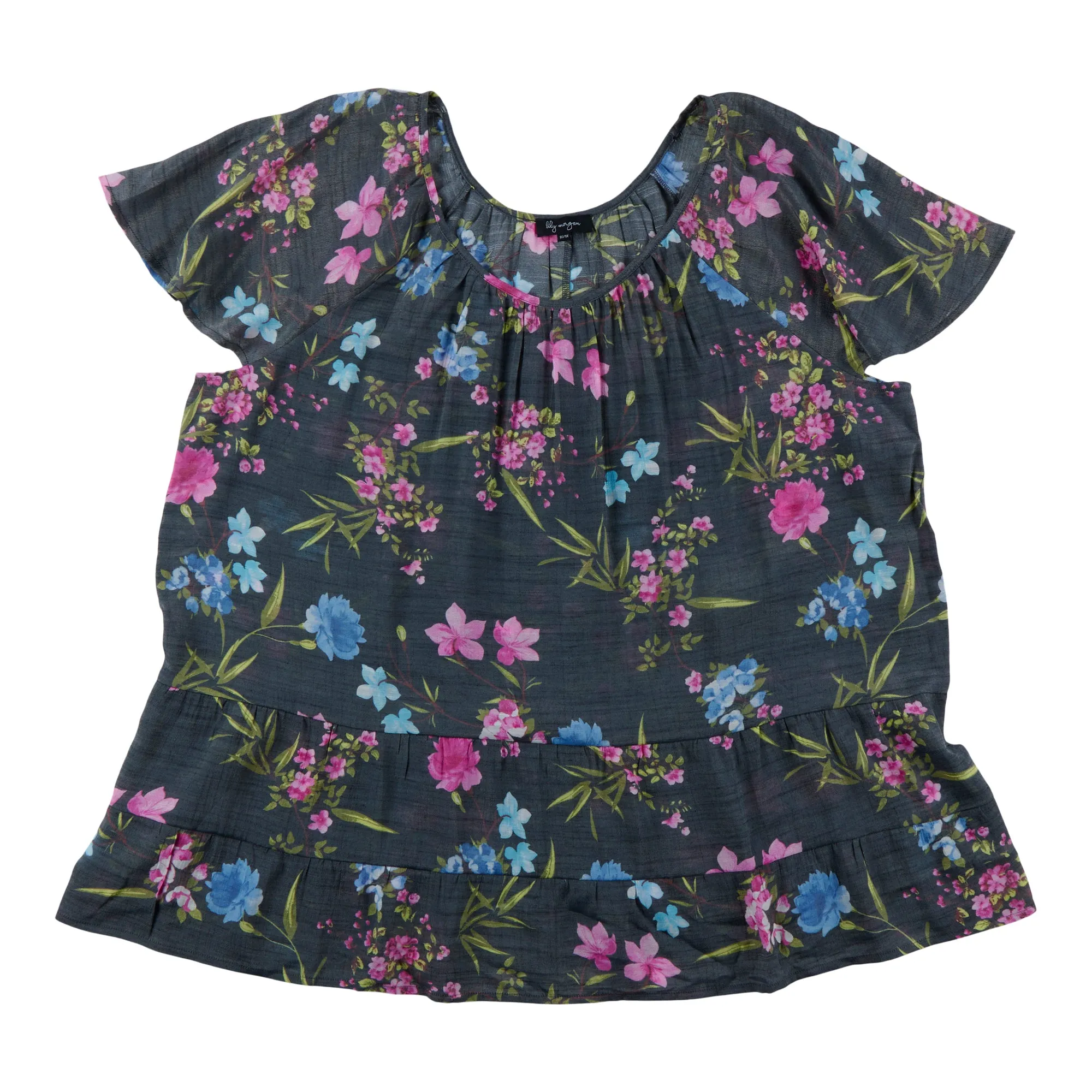 lily morgan Women's Plus Exotic Printed Boho Blouse sold by Giant Tiger