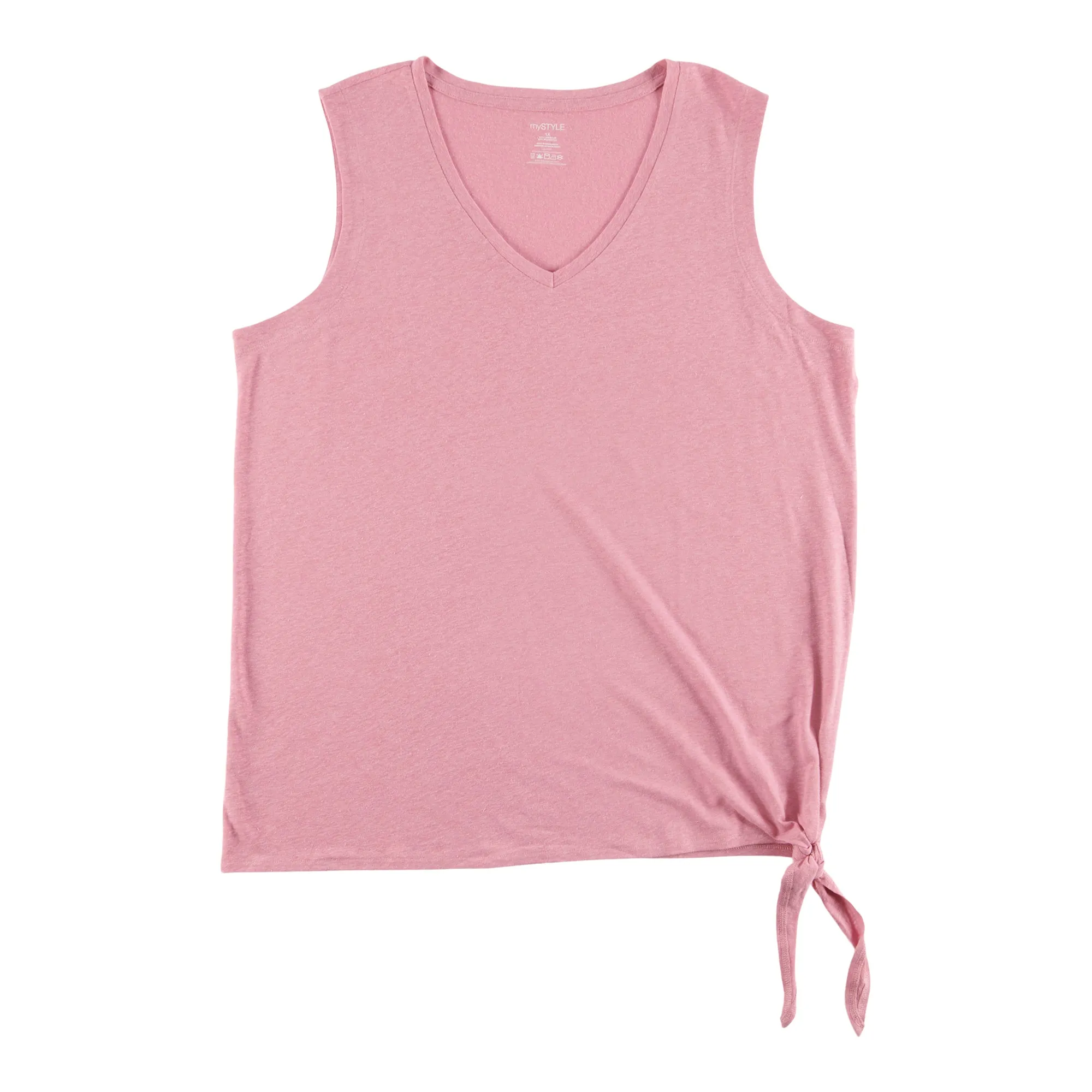 mySTYLE Women's Plus Festival Linen Tank with Side Tie sold by Giant Tiger product image thumbnail 3