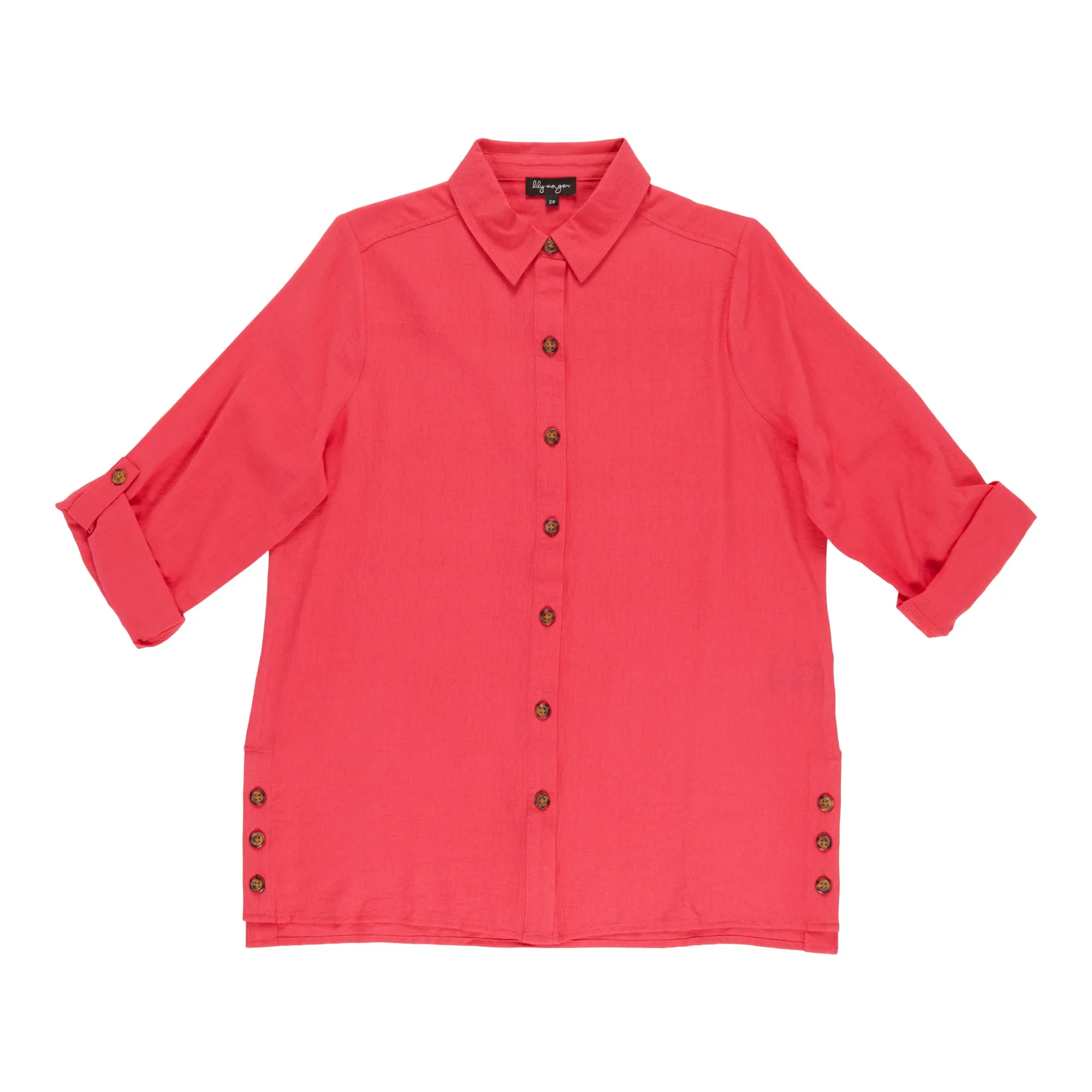 lily morgan Women's Simply Chic Collared Crinkle Tunic sold by Giant Tiger product image thumbnail 2