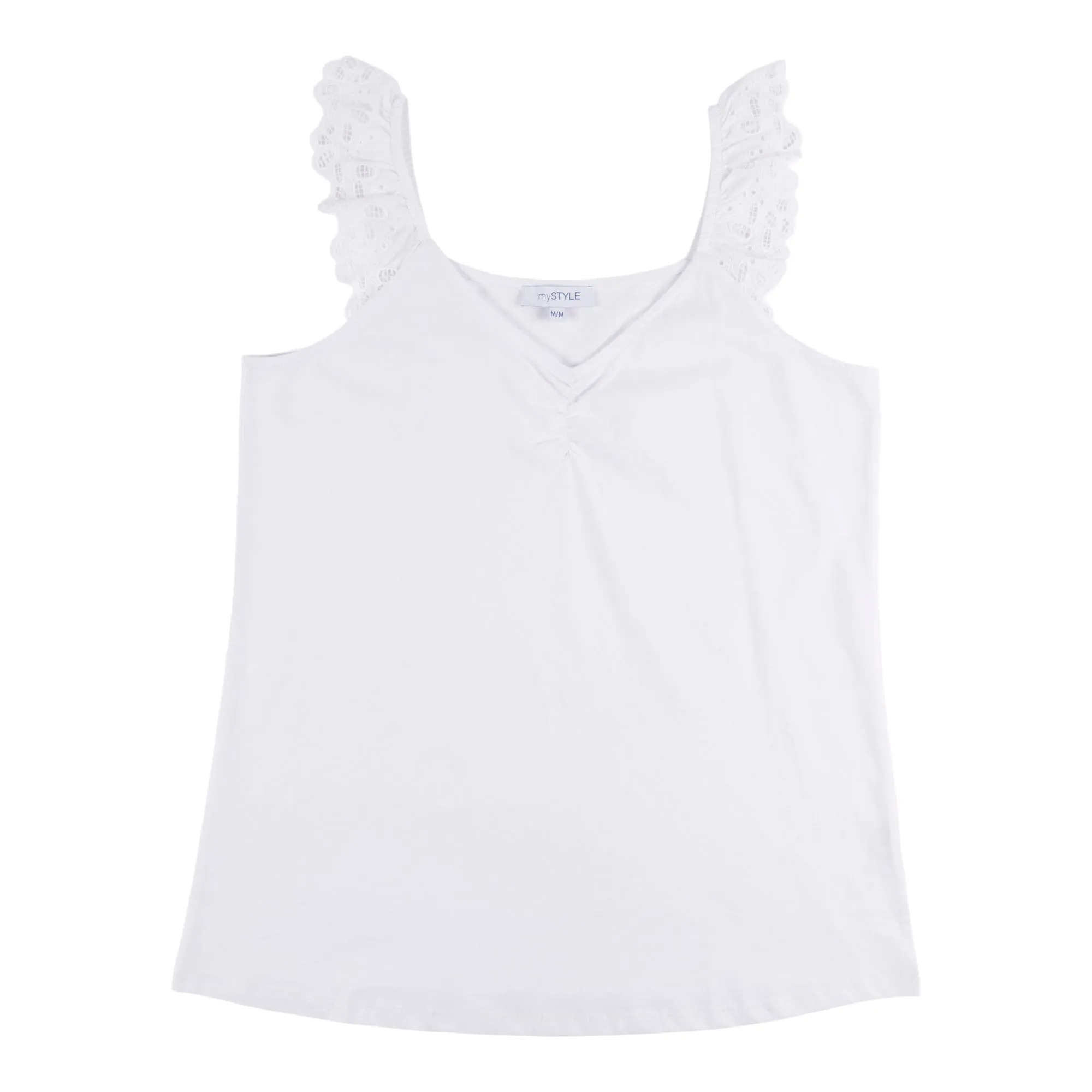 mySTYLE Women's Summer Sizzle Solid Lace Sleeve Camisole sold by Giant Tiger