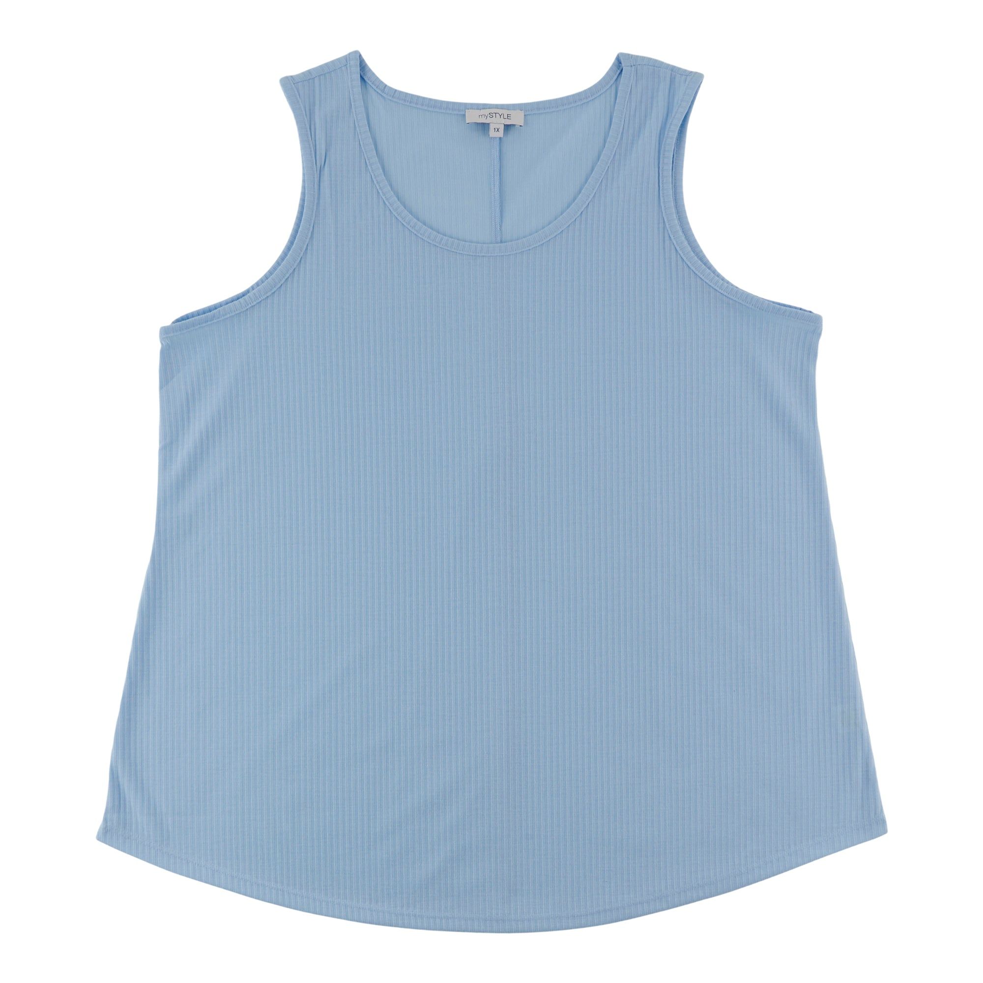 mySTYLE Women's Plus Ribbed Tank Top sold by Giant Tiger