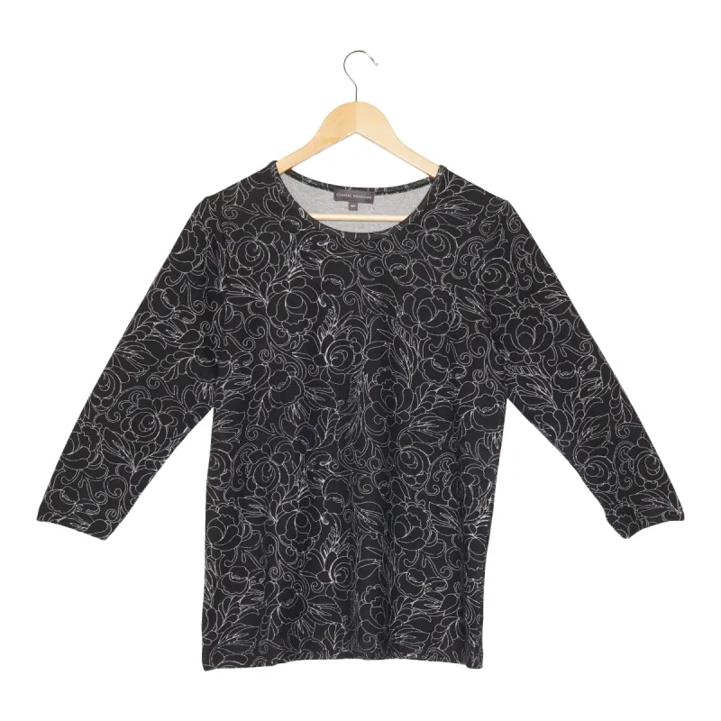 Classic Editions Women's Winter Charm Printed Knit Top sold by Giant Tiger