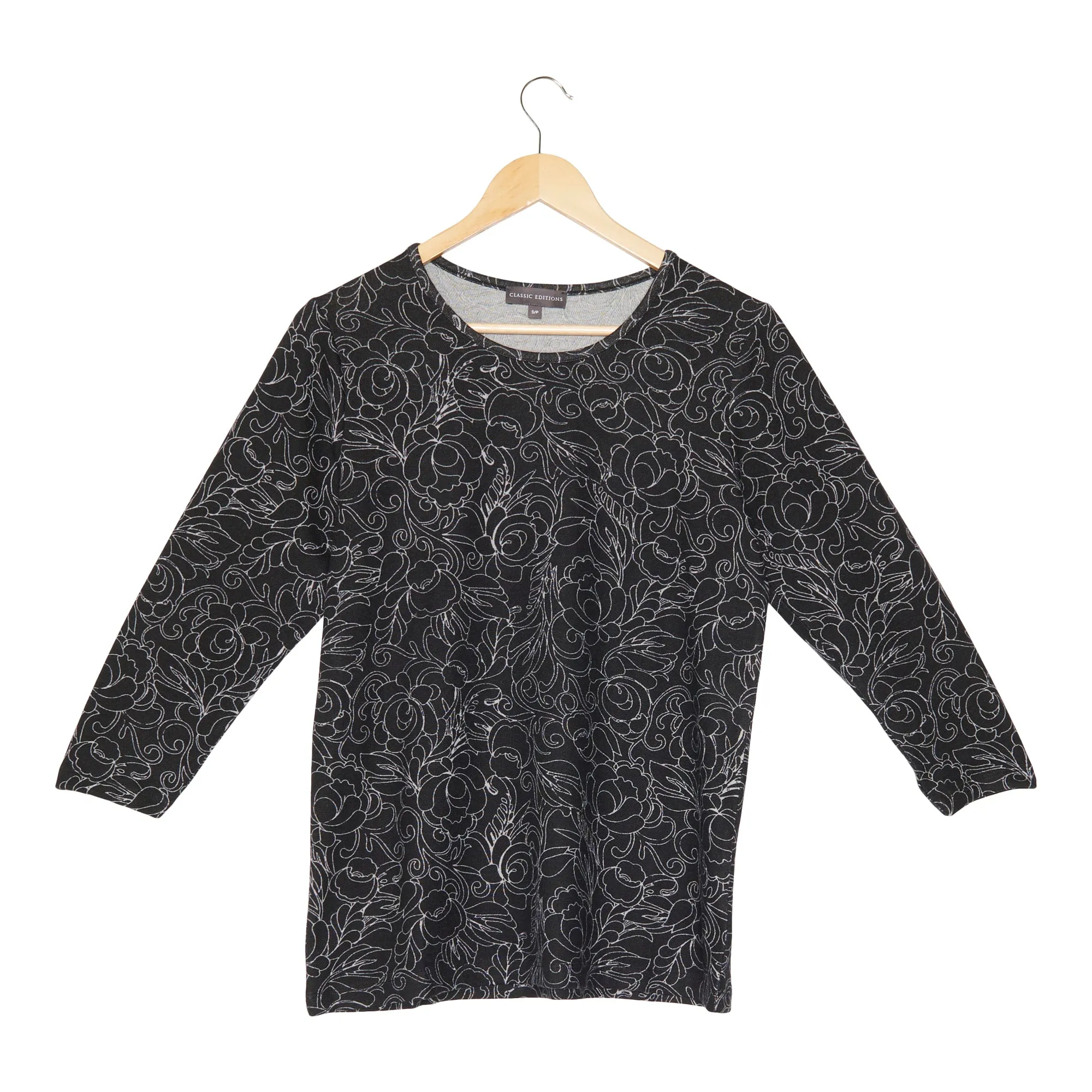 Classic Editions Women's Winter Charm Printed Knit Top sold by Giant Tiger