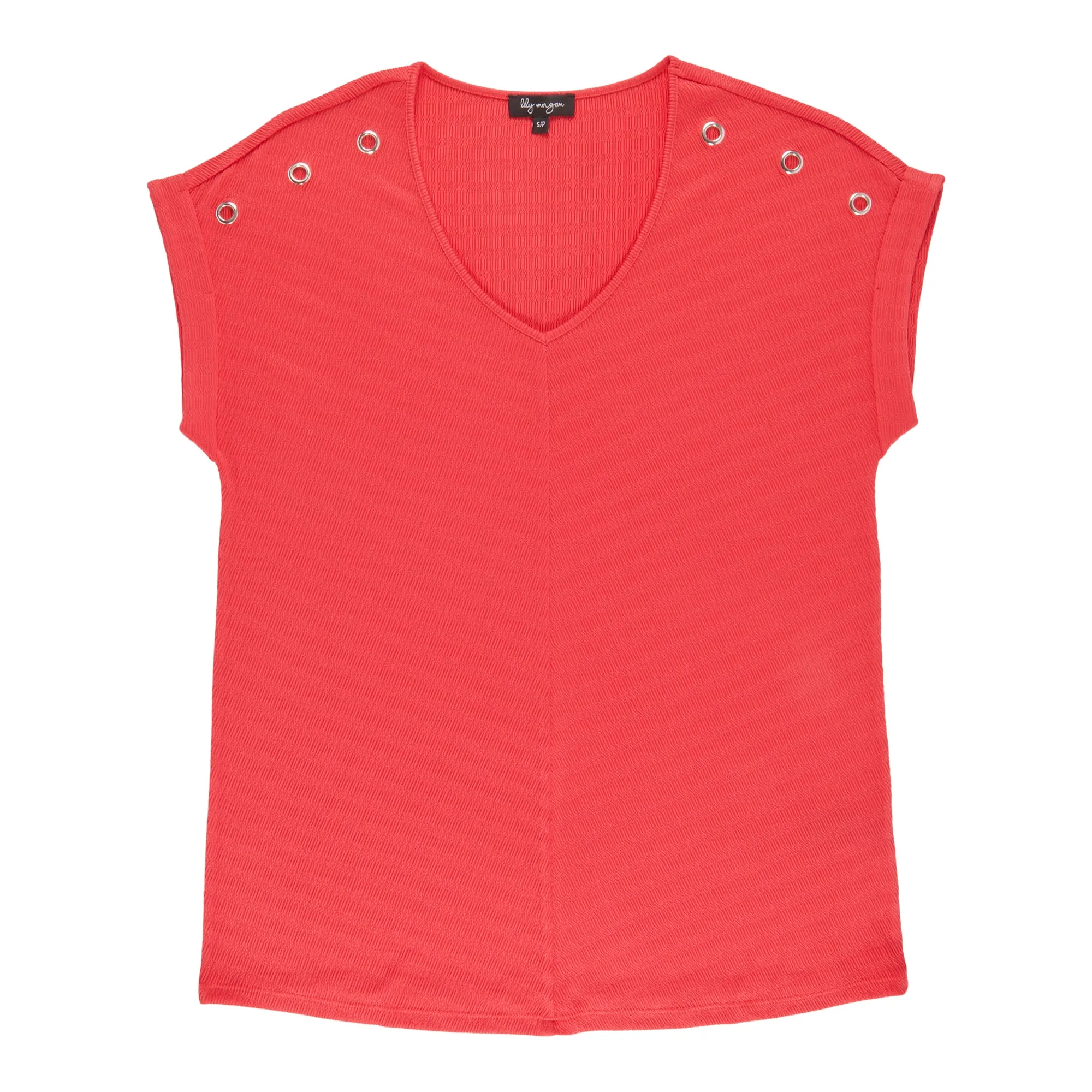 lily morgan Women's V-Neck Grommet Detail Blouse sold by Giant Tiger product image thumbnail 2