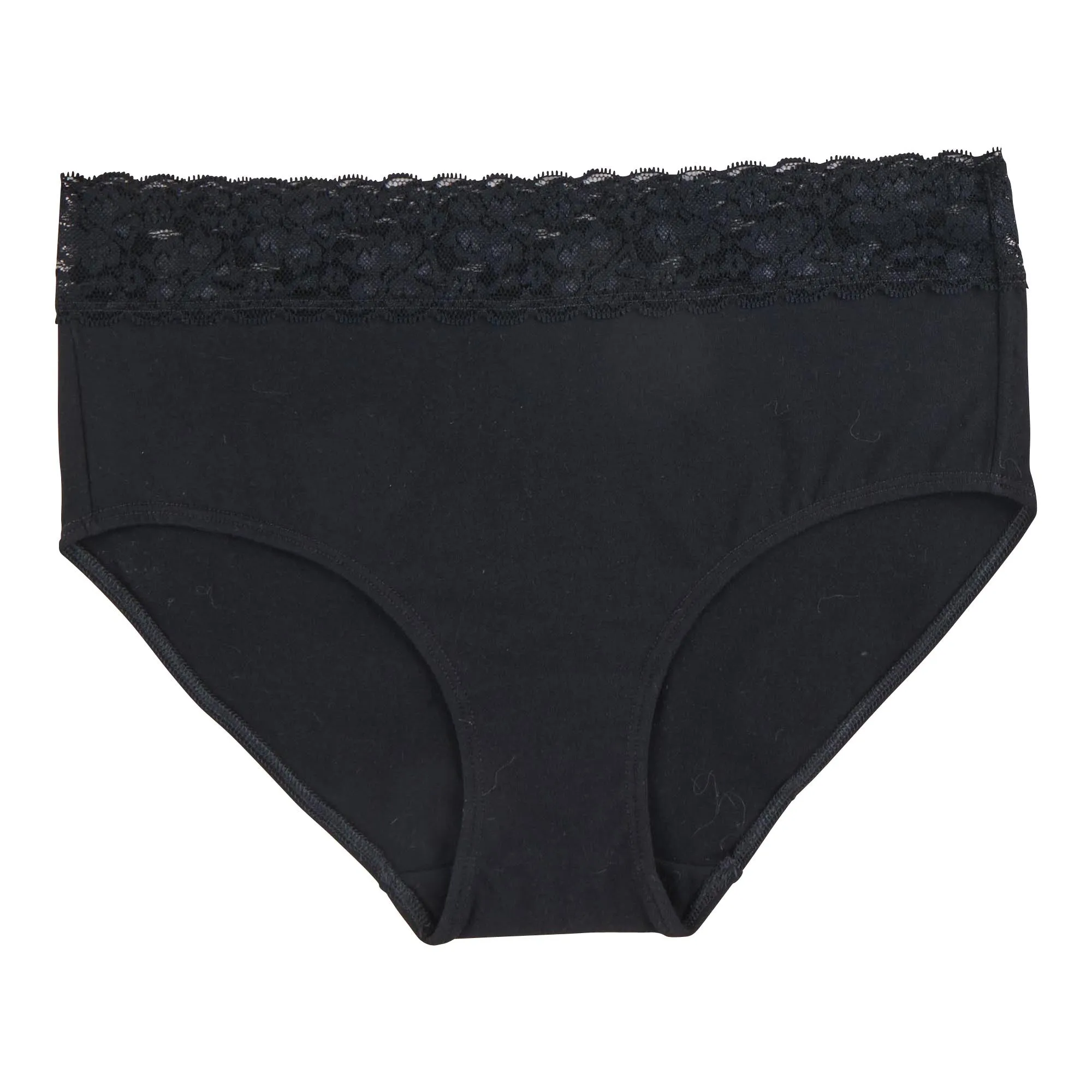 Carisma Women's Cotton Lace Briefs, Black sold by Giant Tiger
