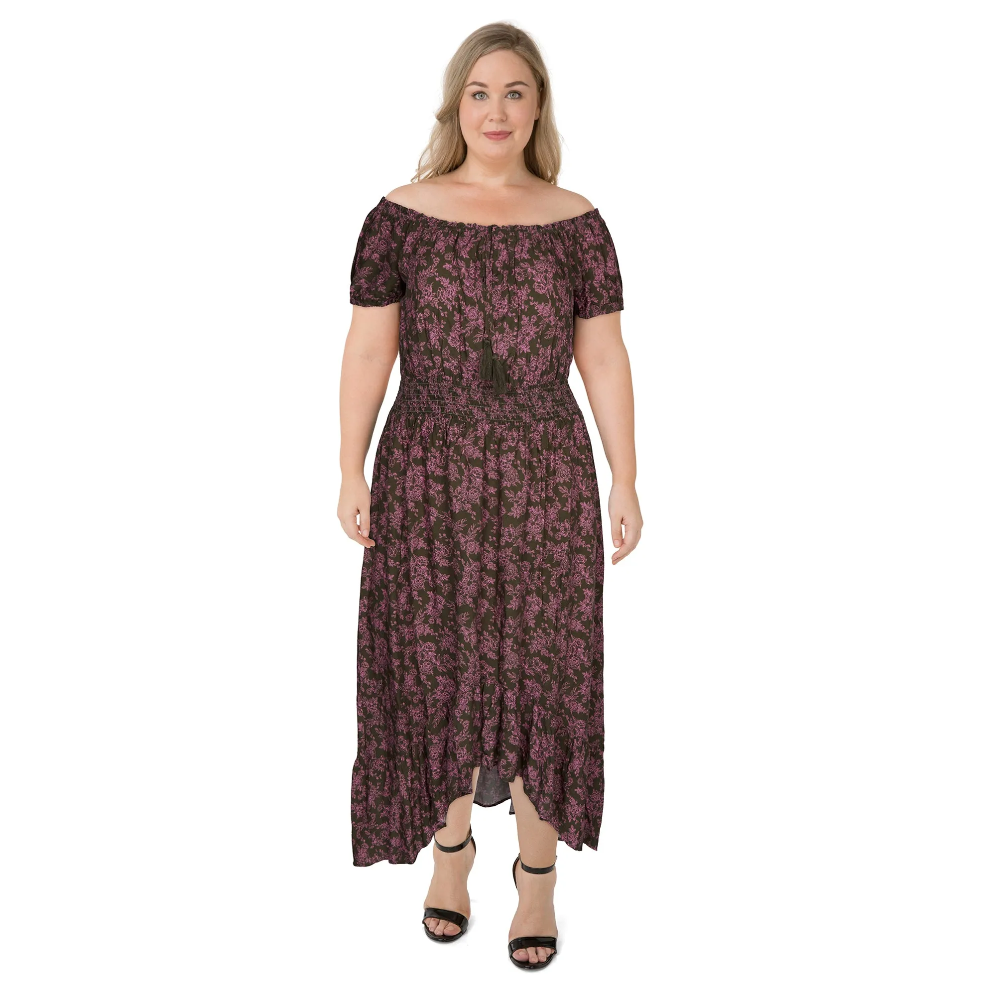 lily morgan Women's Plus Trend Edit Off-Shoulder Maxi Dress sold by Giant Tiger product image thumbnail 2