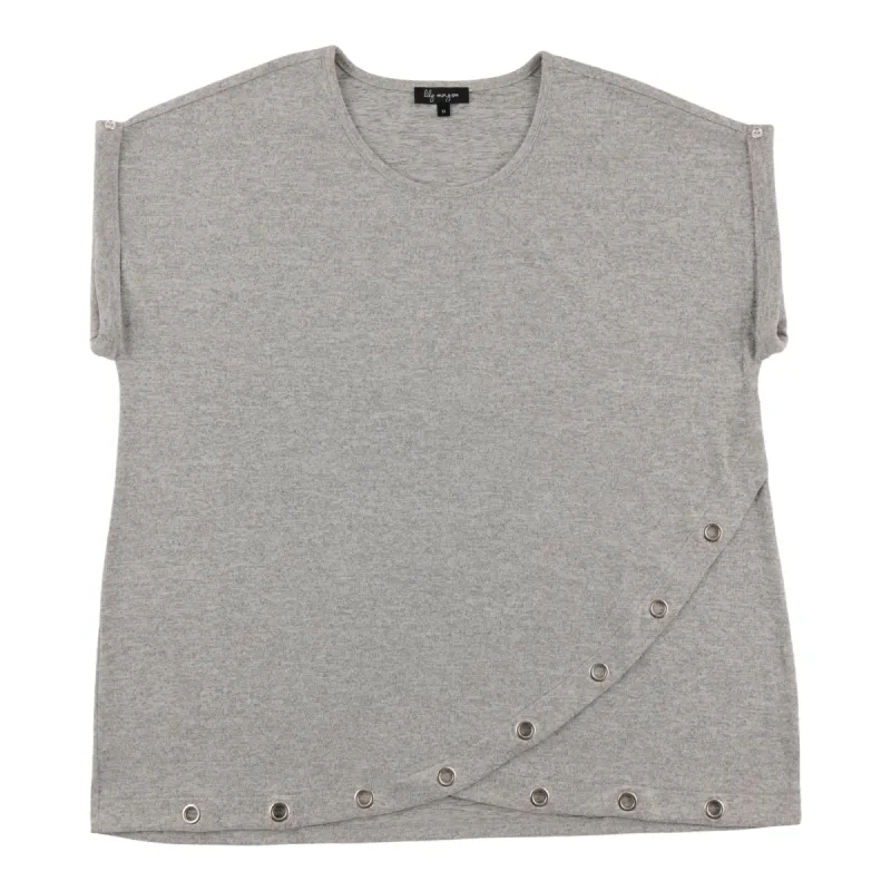 lily morgan Women's Plus Top with Grommet Details sold by Giant Tiger