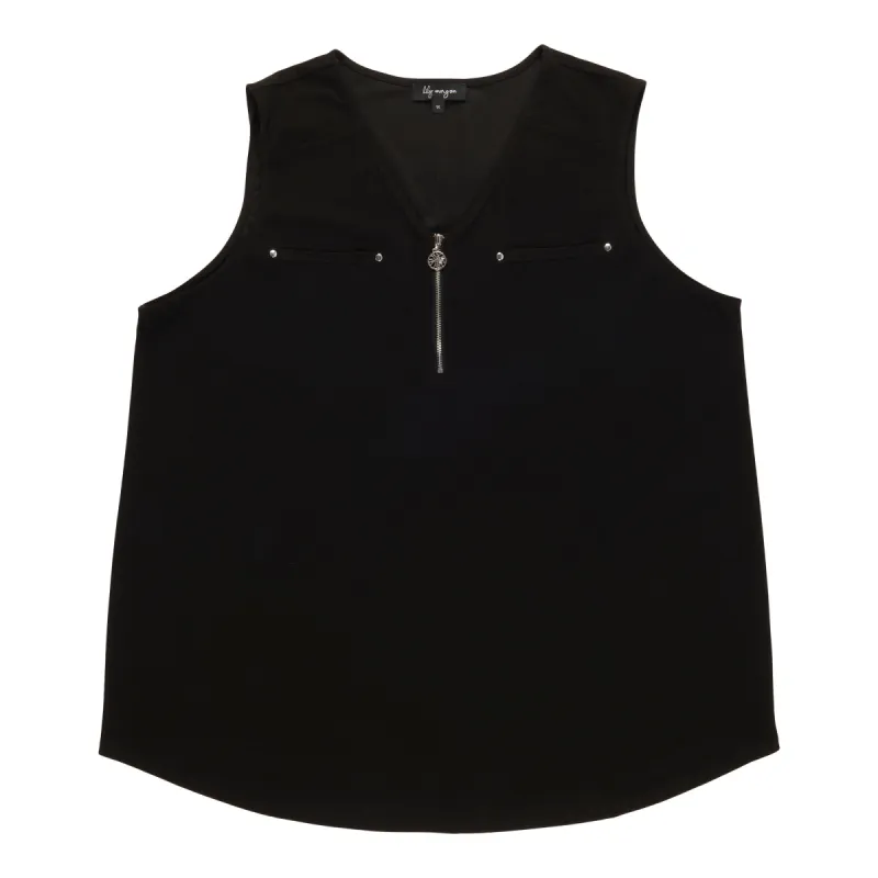 lily morgan Women's Plus V-Neck Tank Top Blouse sold by Giant Tiger