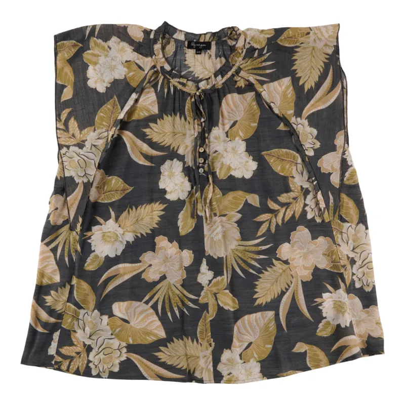 lily morgan Women's Plus Exotic Ruffle Sleeve Blouse sold by Giant Tiger