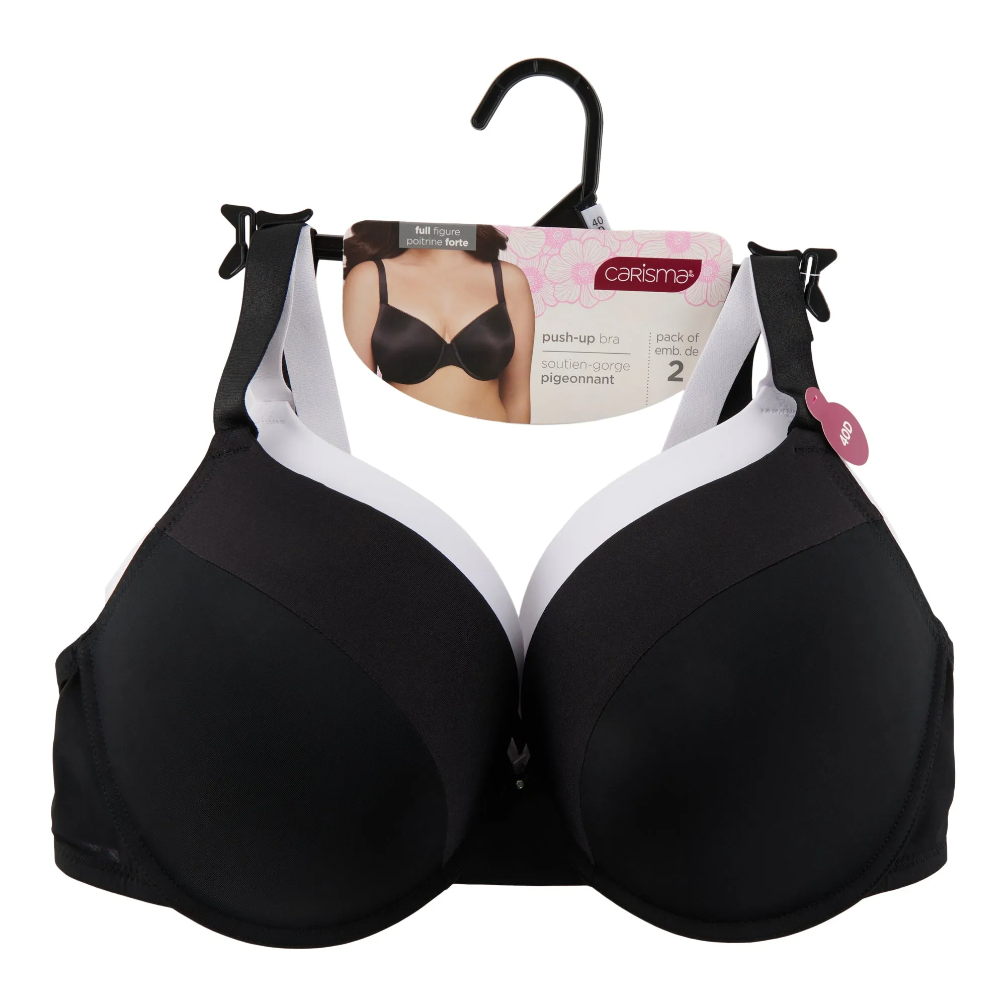 Carisma Women's Plus Push-Up Bras, 2-Pack sold by Giant Tiger