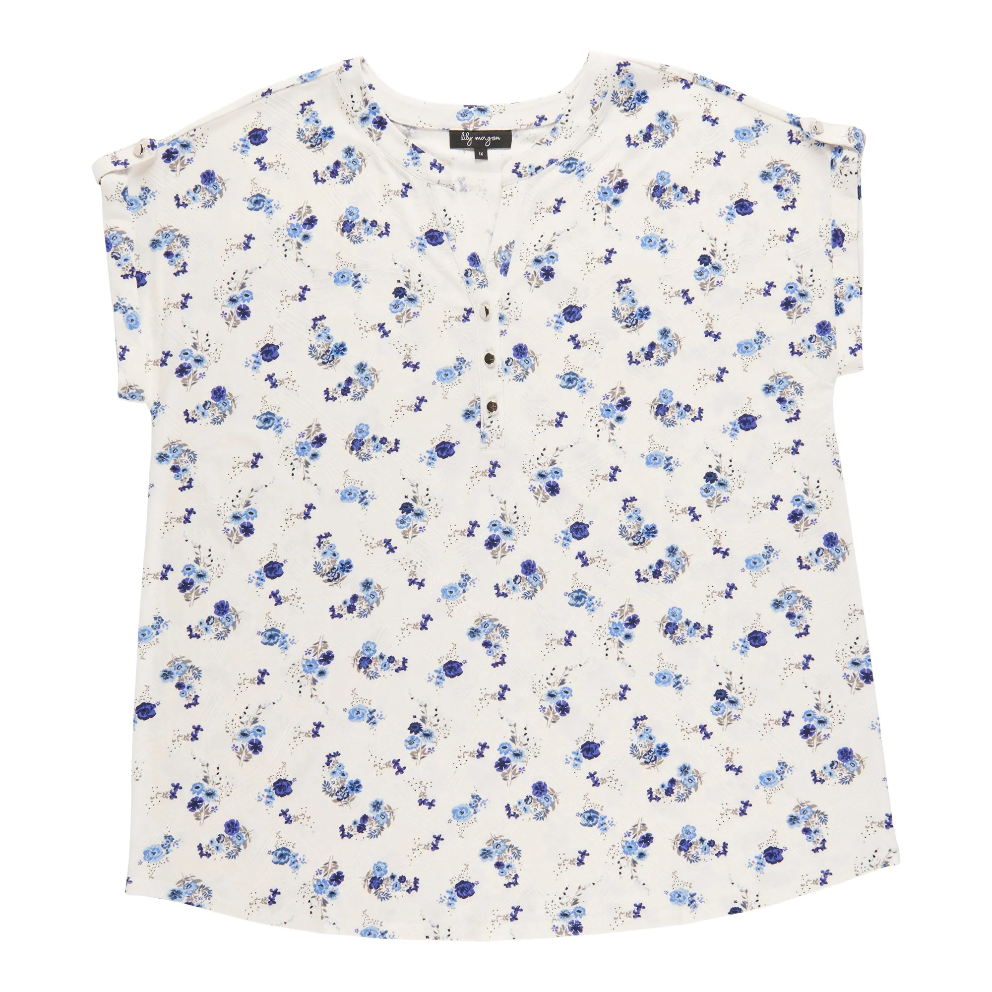 lily morgan Women's Plus Tab Sleeve Top sold by Giant Tiger product image thumbnail 4