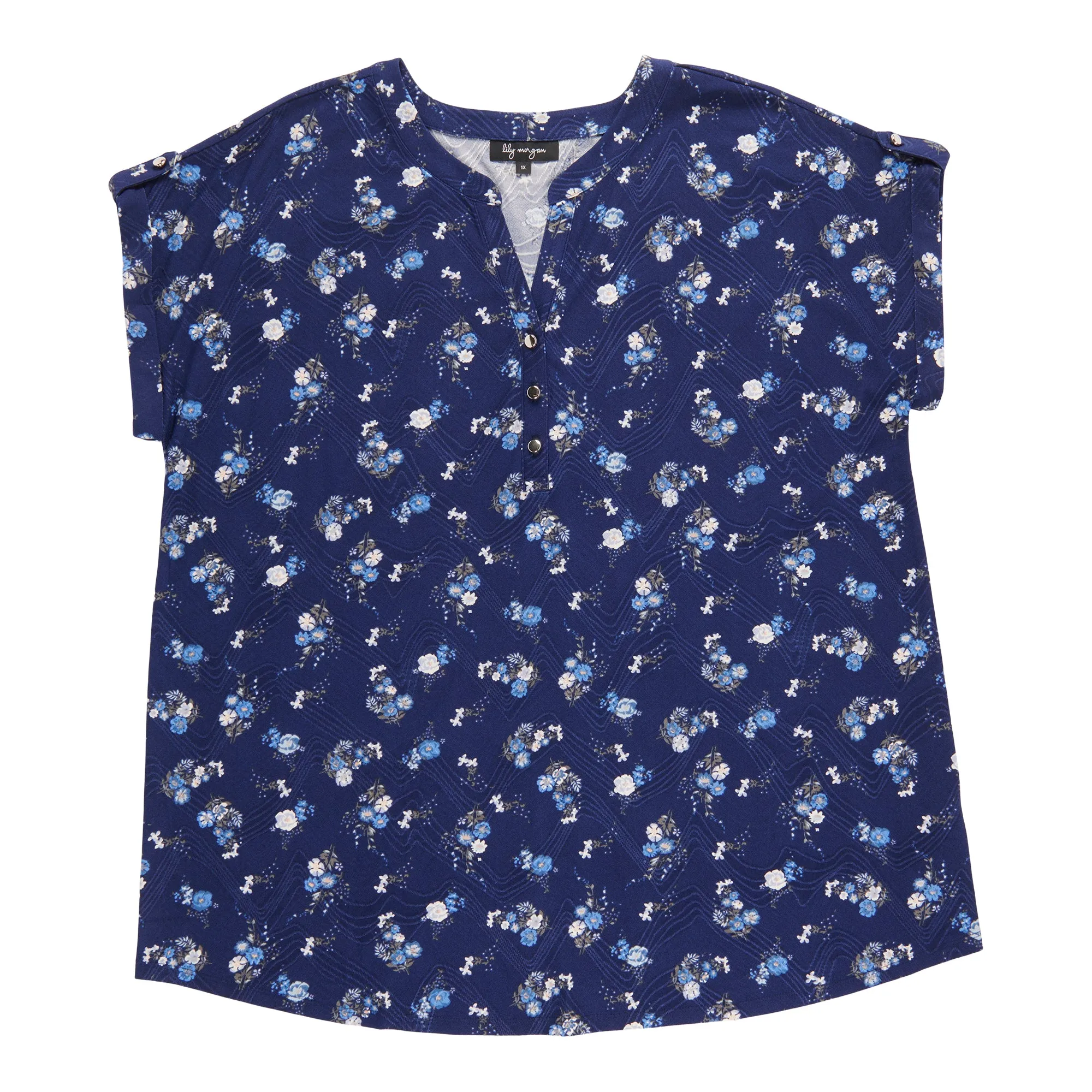 lily morgan Women's Plus Tab Sleeve Top sold by Giant Tiger product image thumbnail 2